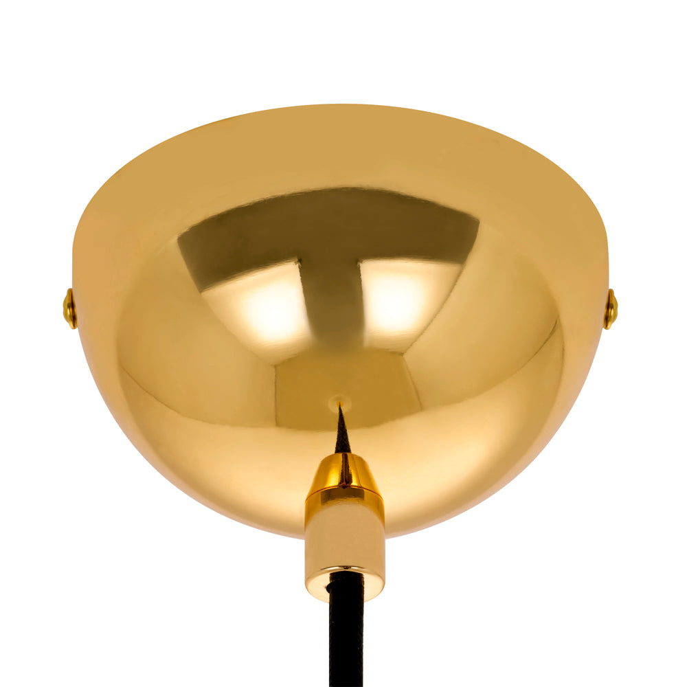 Lampa wisząca Illyrian złota z marmuru