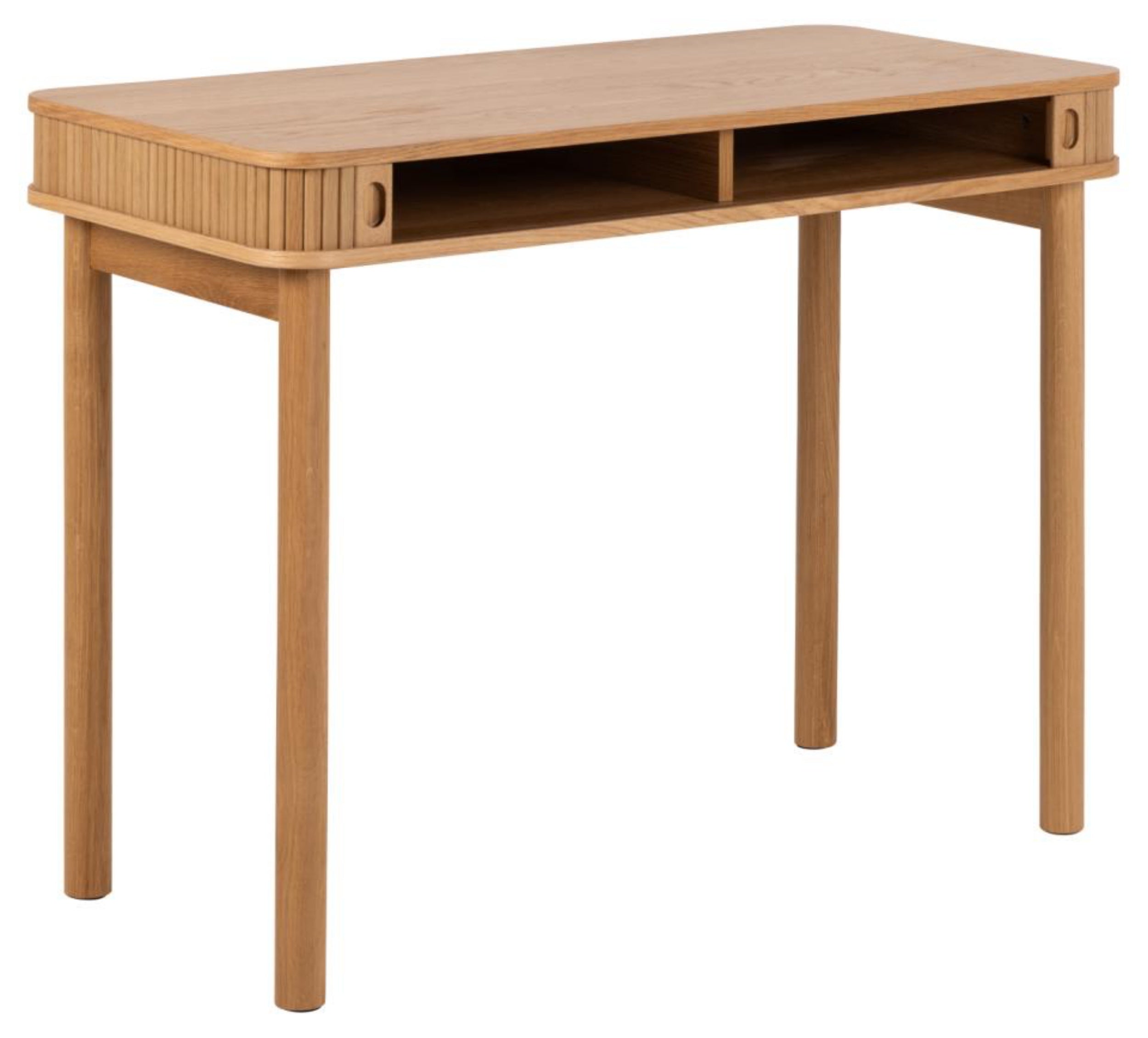 Biurko drewniane Wilent 100x50 cm dąb lamele
