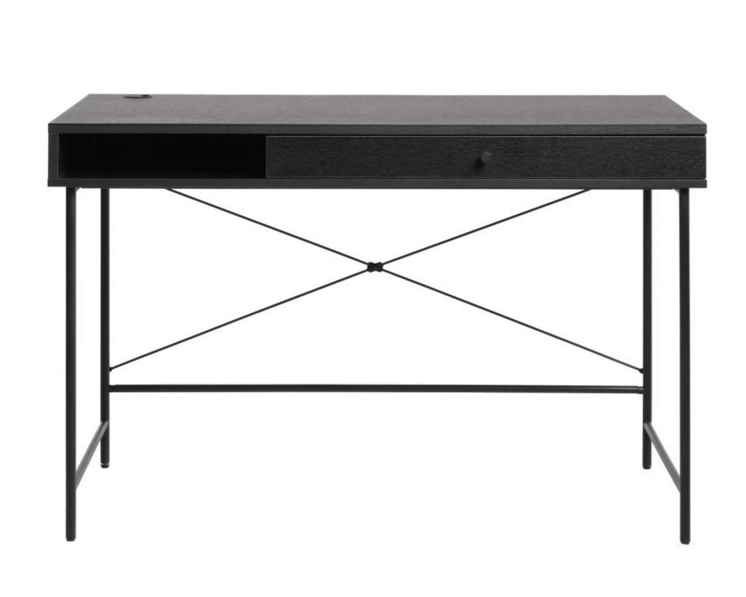 Biurko Mogest 120x60 cm czarne boho