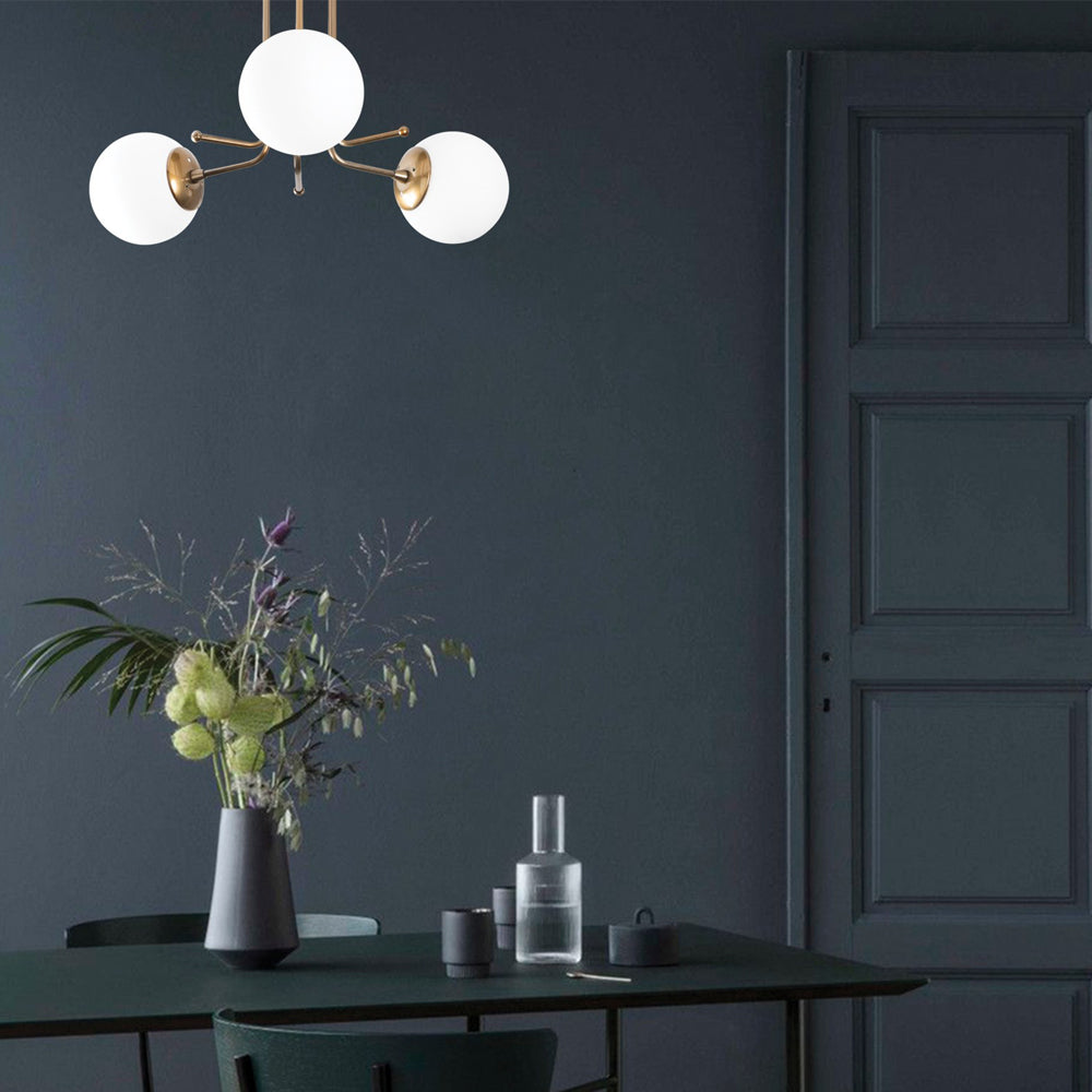 Lampa sufitowa Murrayana x3 miedziana