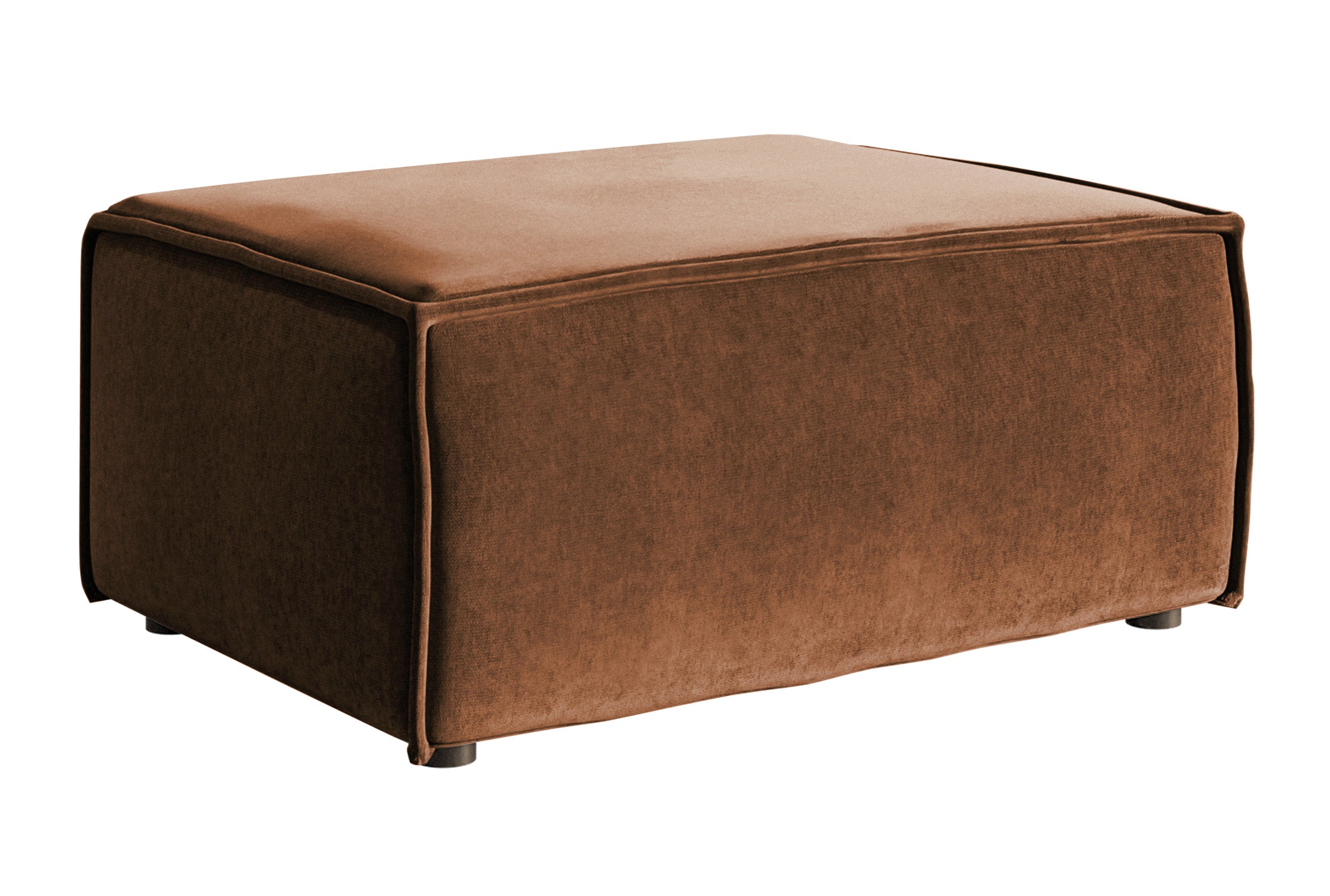 Pufa Copertino 65x90 cm miedziana welur hydrofobowy