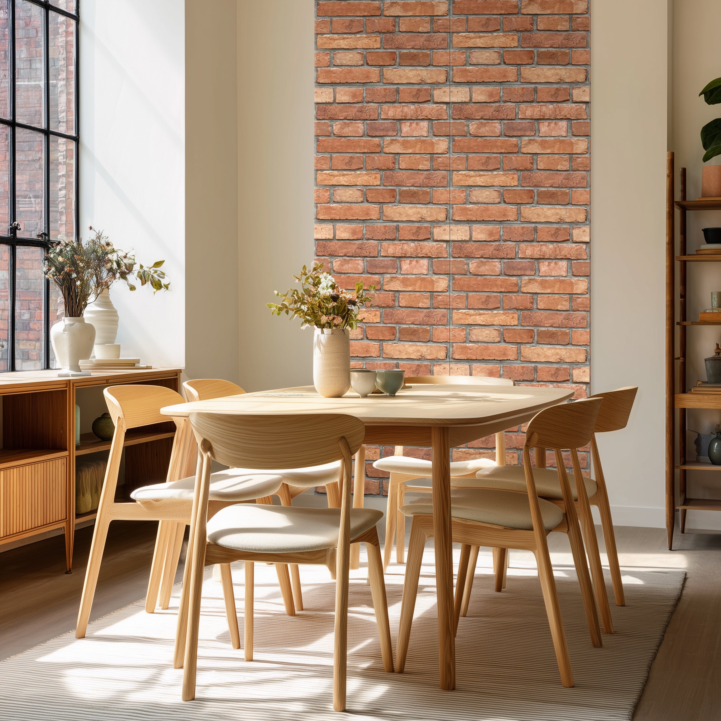 Zestaw paneli akustycznych frezowanych 2 sztuki Bricks 60x60 cm