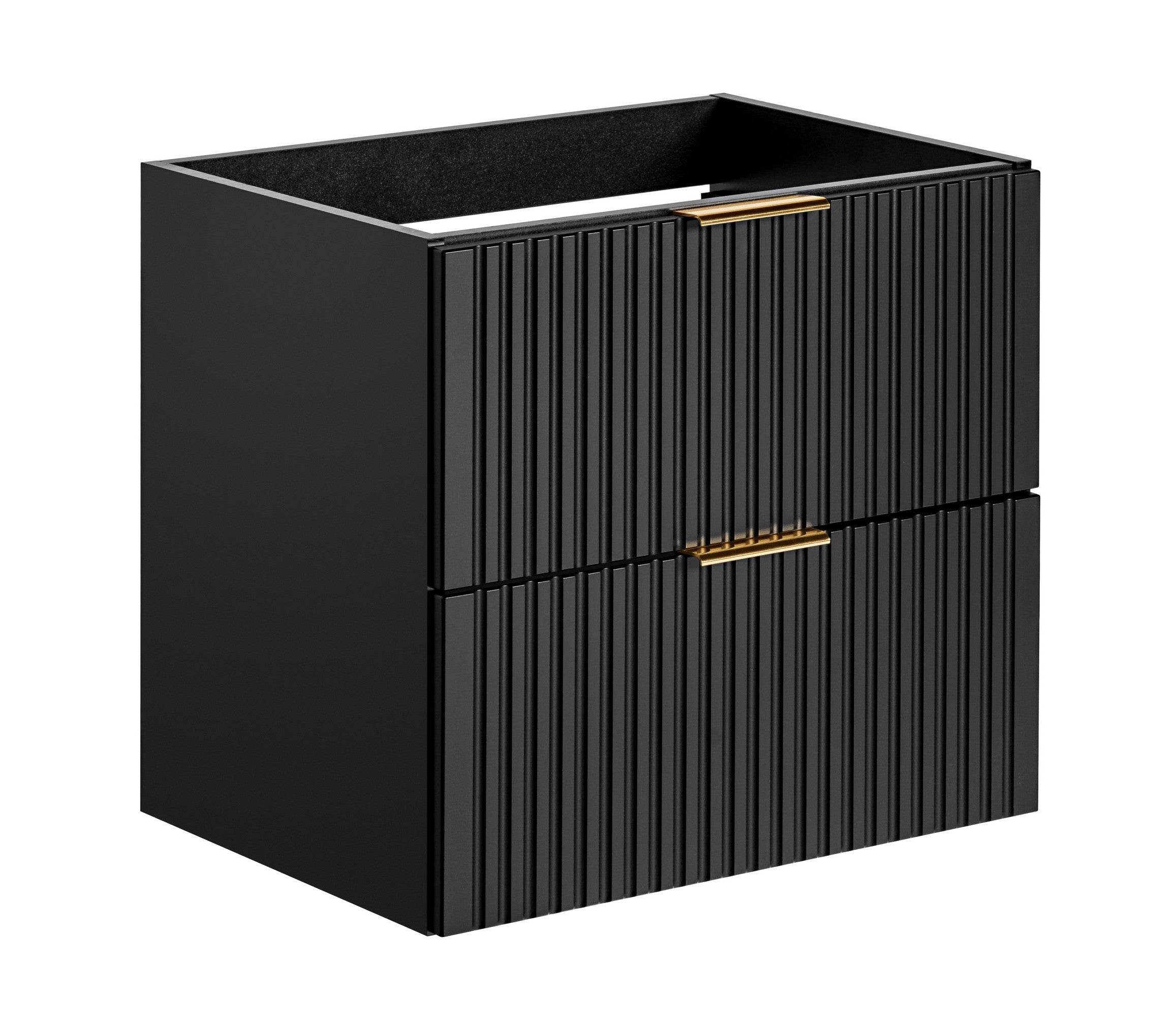 Szafka pod umywalkę Temirni 60 cm czarna lamele
