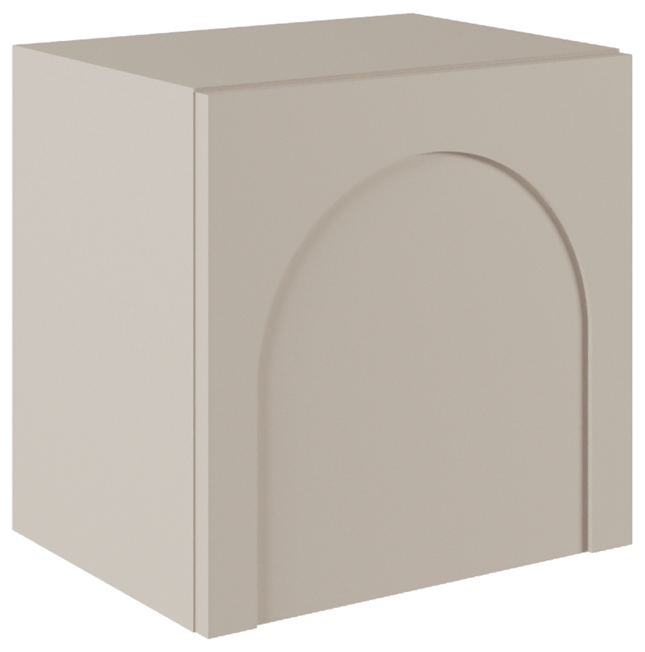 Szafka nocna Arkadia jednodrzwiowa z frezowanymi frontami 50 cm kaszmir