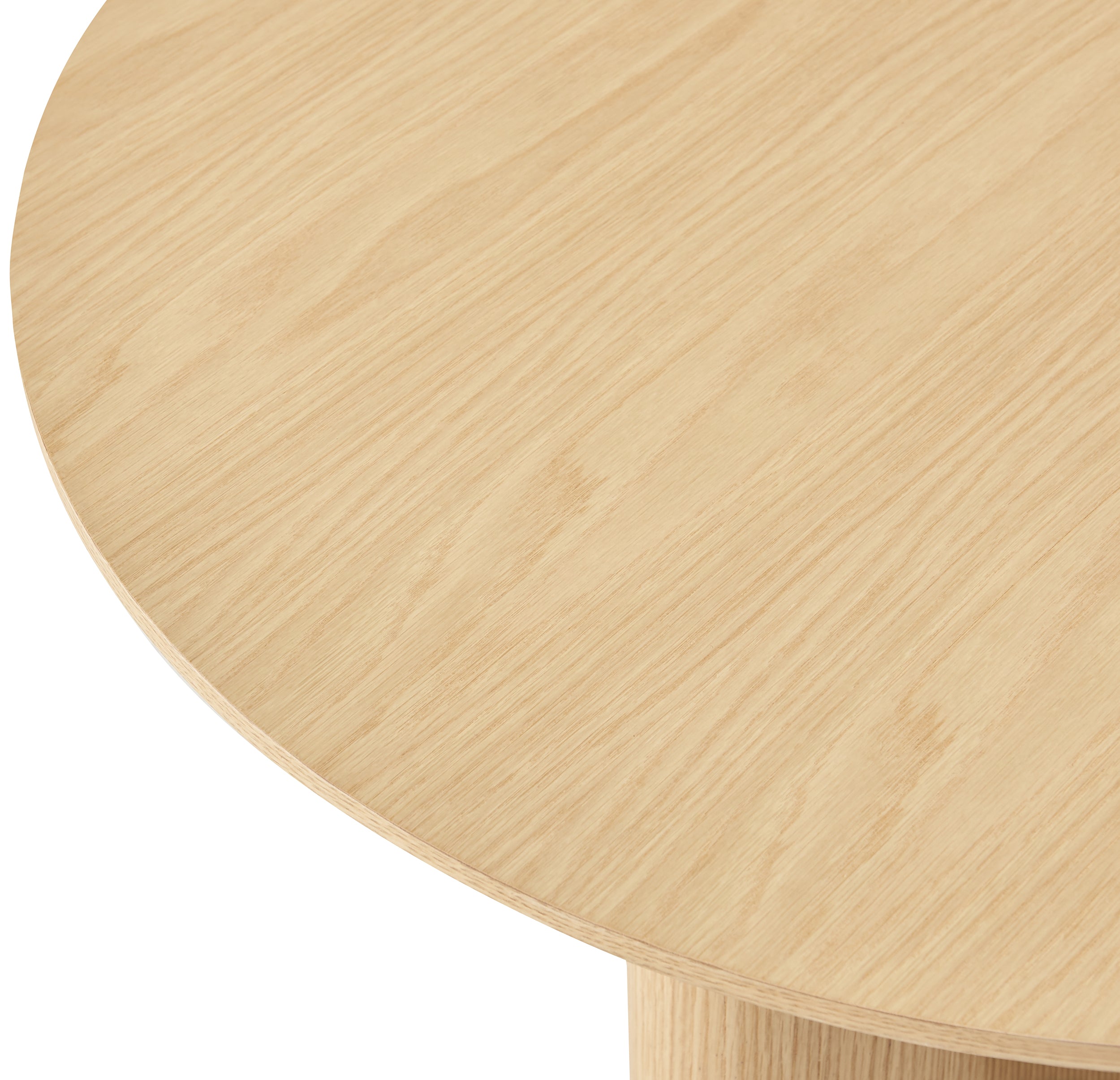 Stolik kawowy Etially okrągły 80 cm dąb naturalny fornir