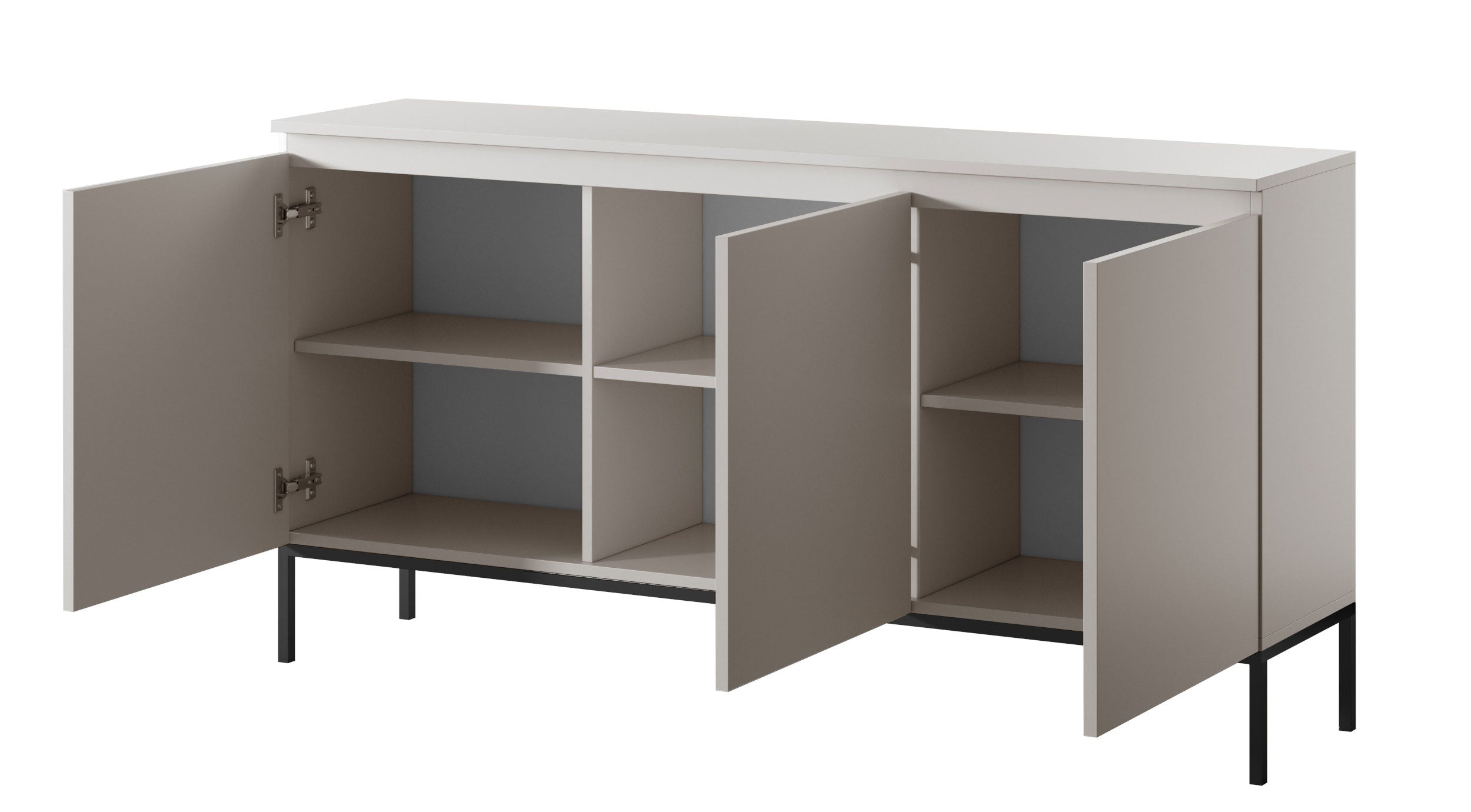 Komoda trzydrzwiowa Bemmi 150 cm kaszmir