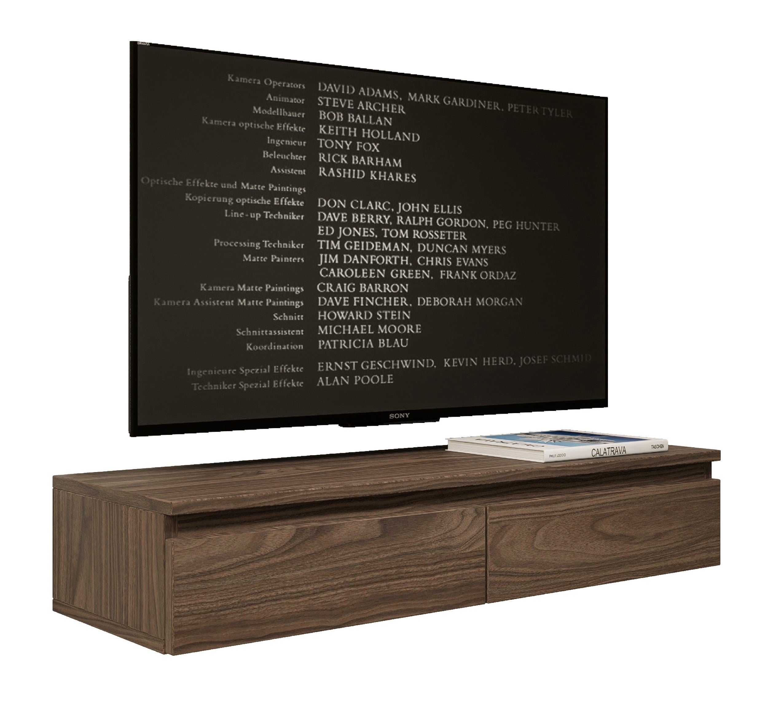 Szafka RTV Bemmi Slim wisząca 100 cm orzech wisconsin