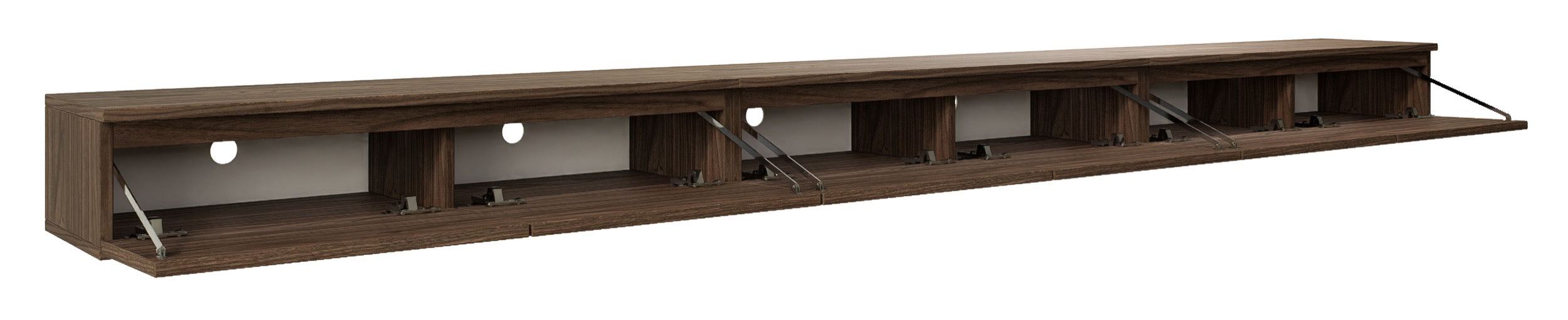 Szafka RTV Bemmi Slim wisząca 300 cm orzech wisconsin