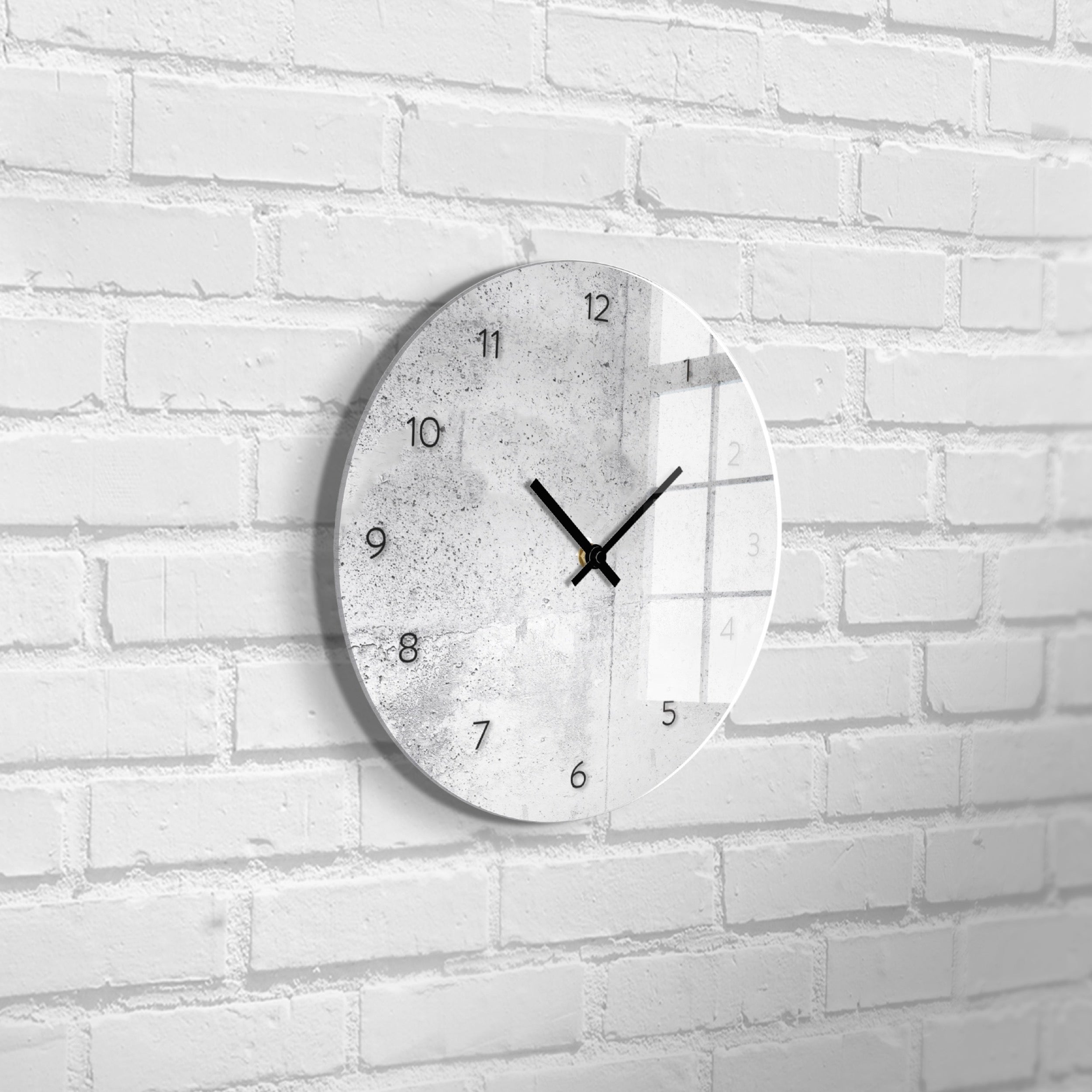 Zegar ścienny Wall średnica 30 cm szary