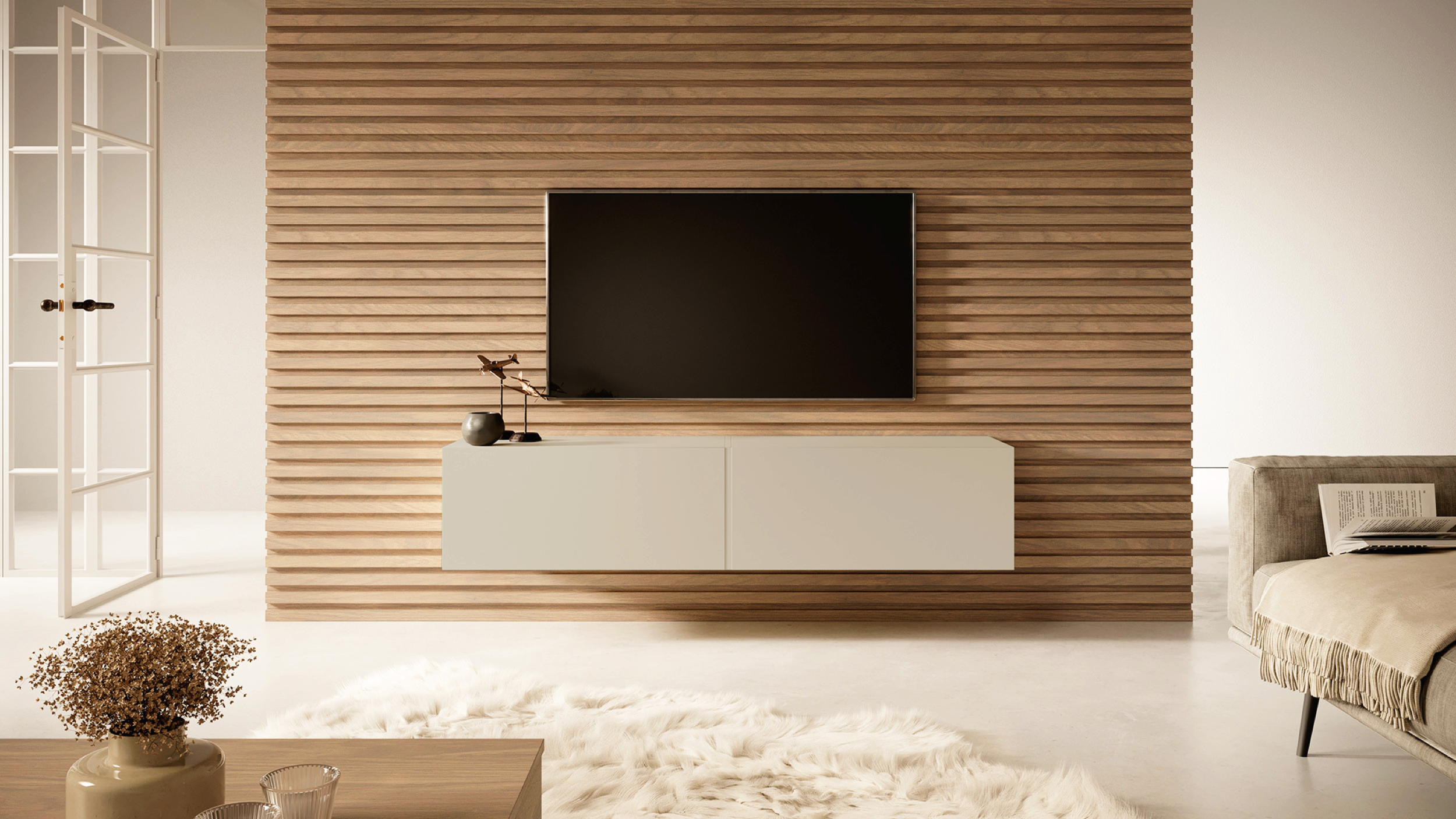 Szafka RTV Bisira 140 cm kaszmir