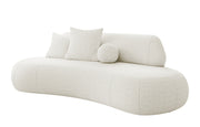 Sofa trzyosobowa Balme kremowa boucle