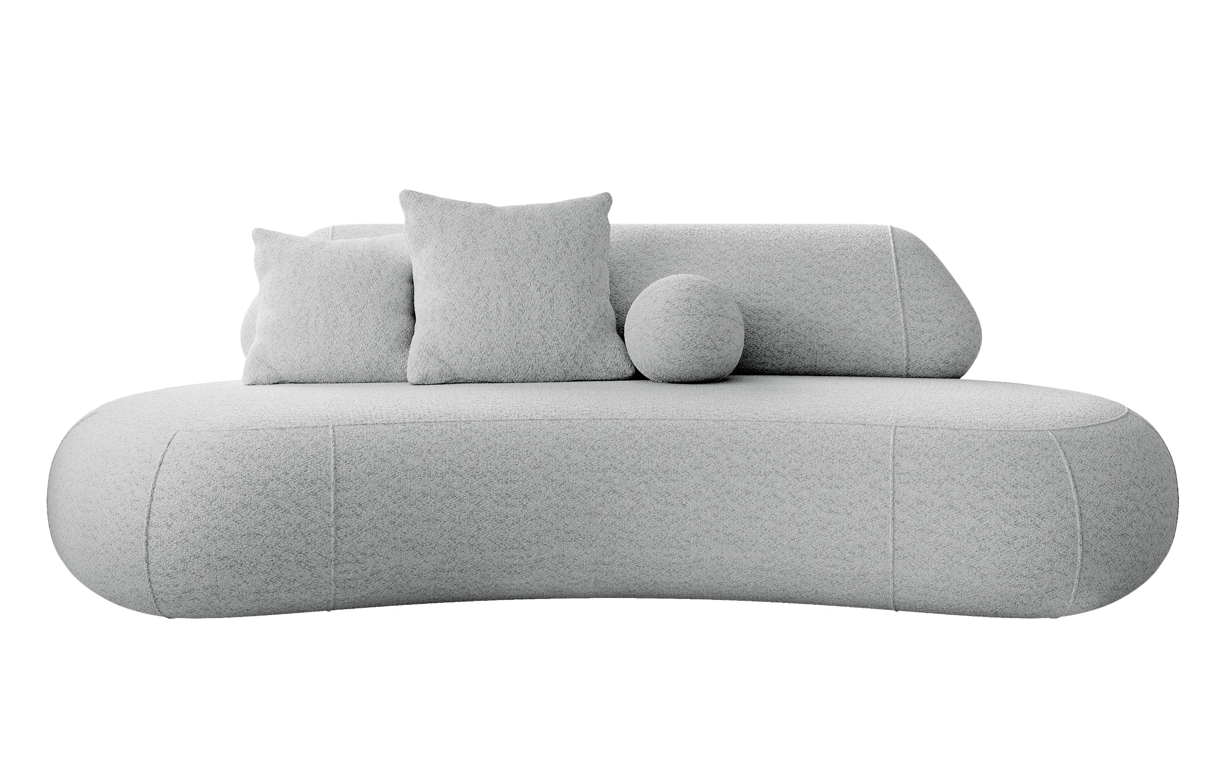 Sofa trzyosobowa Balme jasnoszara boucle