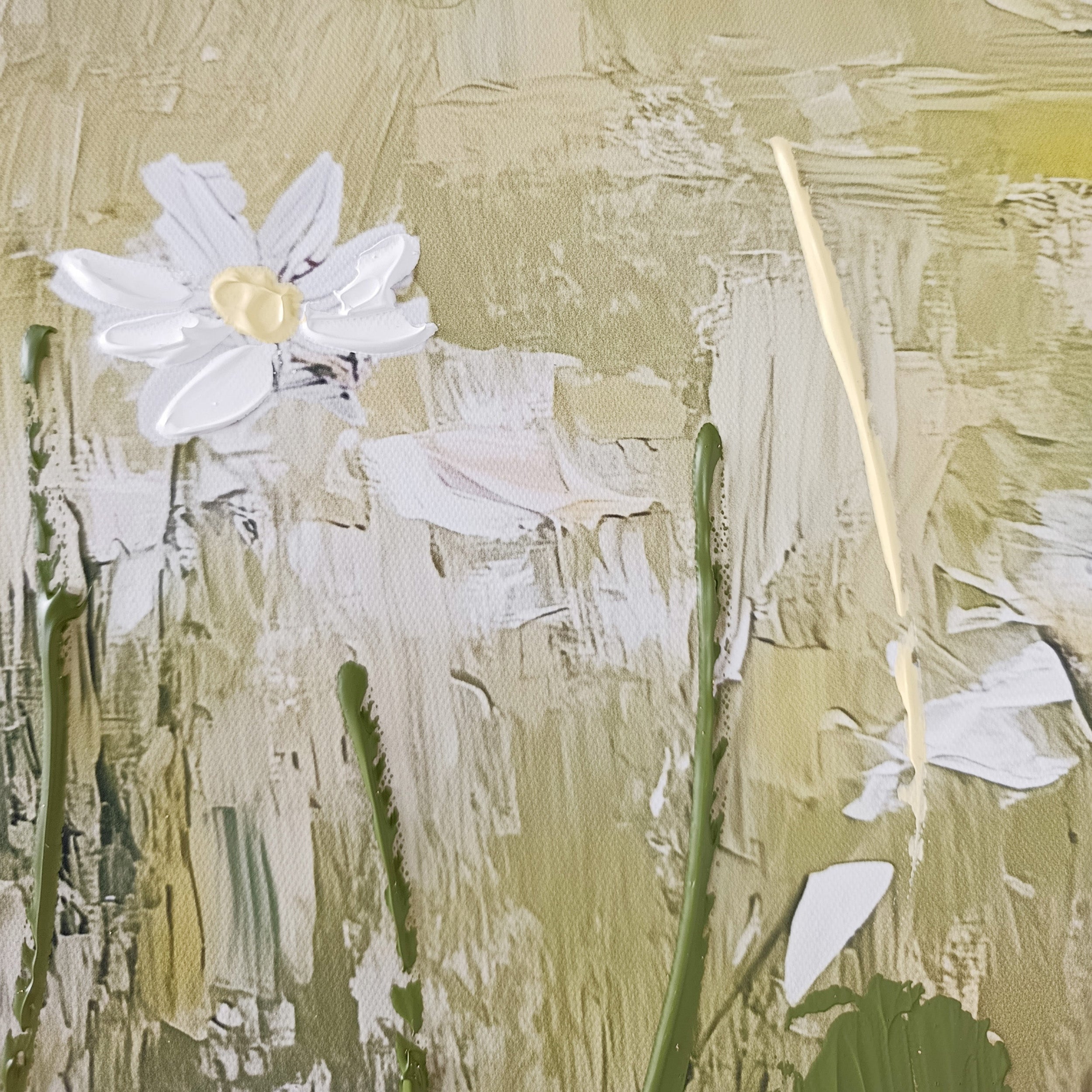 Obraz z ręcznie malowanymi elementami Bloomfield 100x70 cm