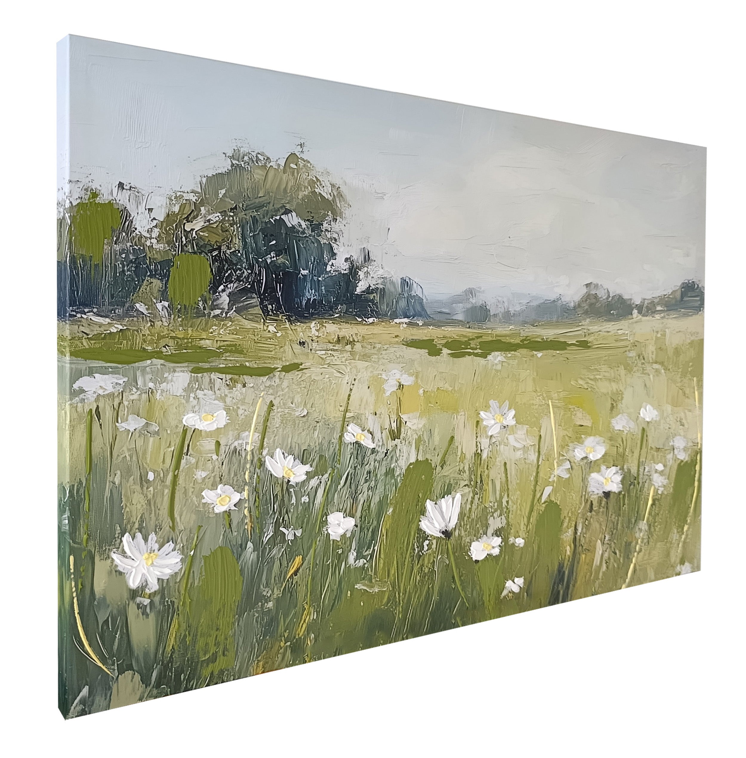 Obraz z ręcznie malowanymi elementami Bloomfield 100x70 cm