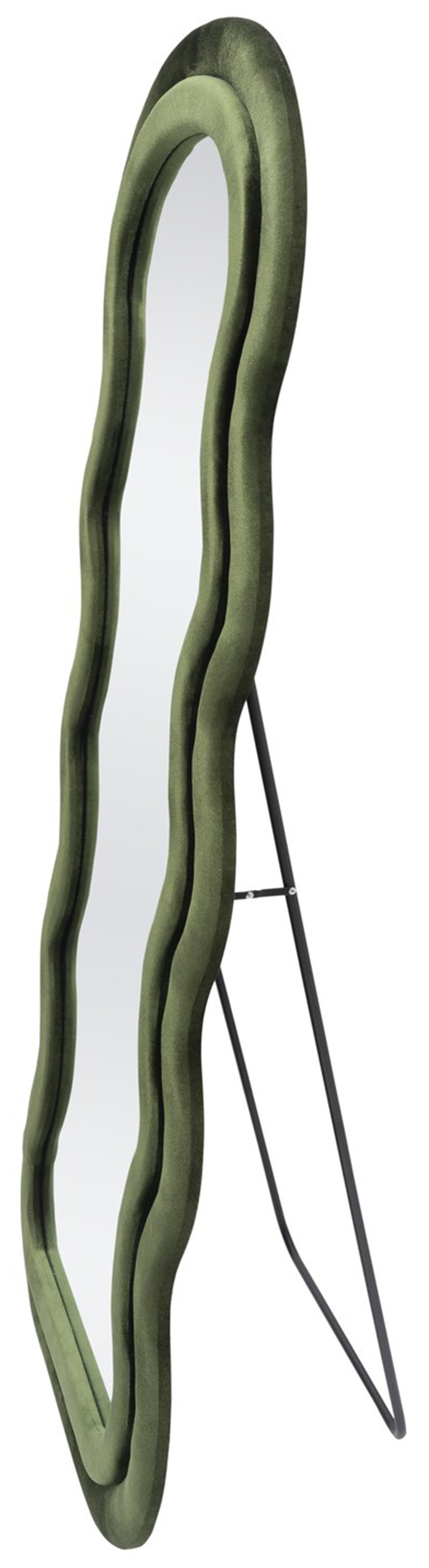 Lustro Confetto 160x70 cm w oliwkowej ramie