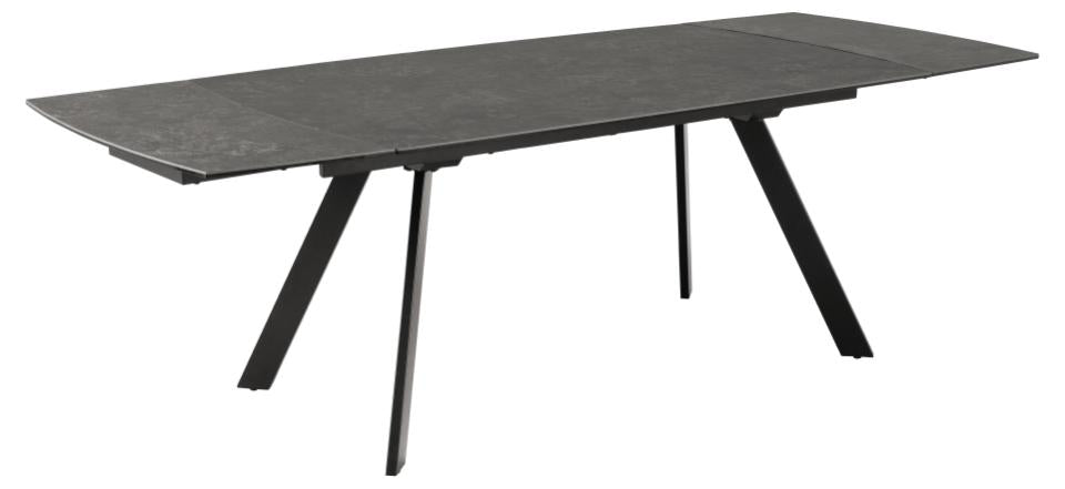 Stół do jadalni Canothe rozkładany ceramiczny czarny blat 160(240)x97x75 cm