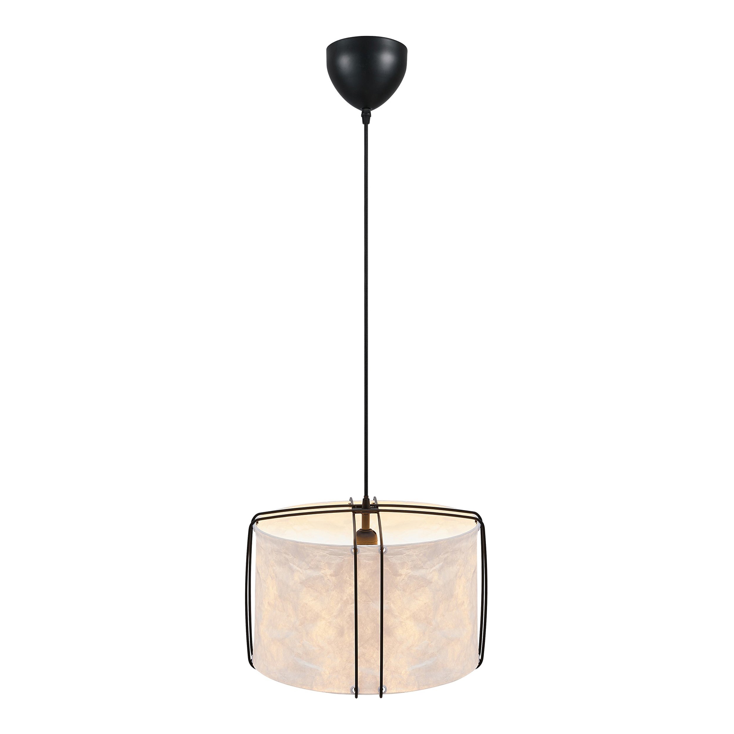 Lampa wisząca Cardine 35 cm czarno-biała