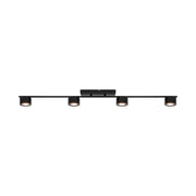 Plafon Clyde LED x4 czarny z funkcją ściemniania