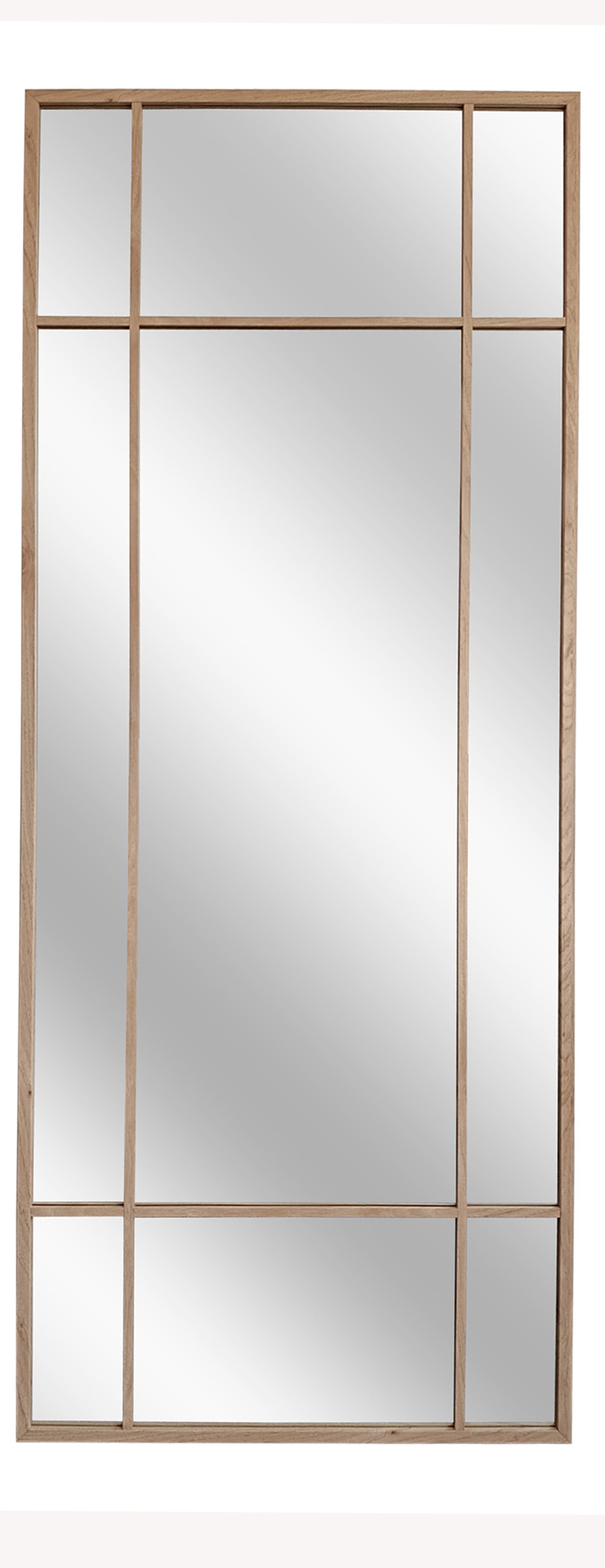Lustro wiszące w ramie Conny 150x60 cm dębowe