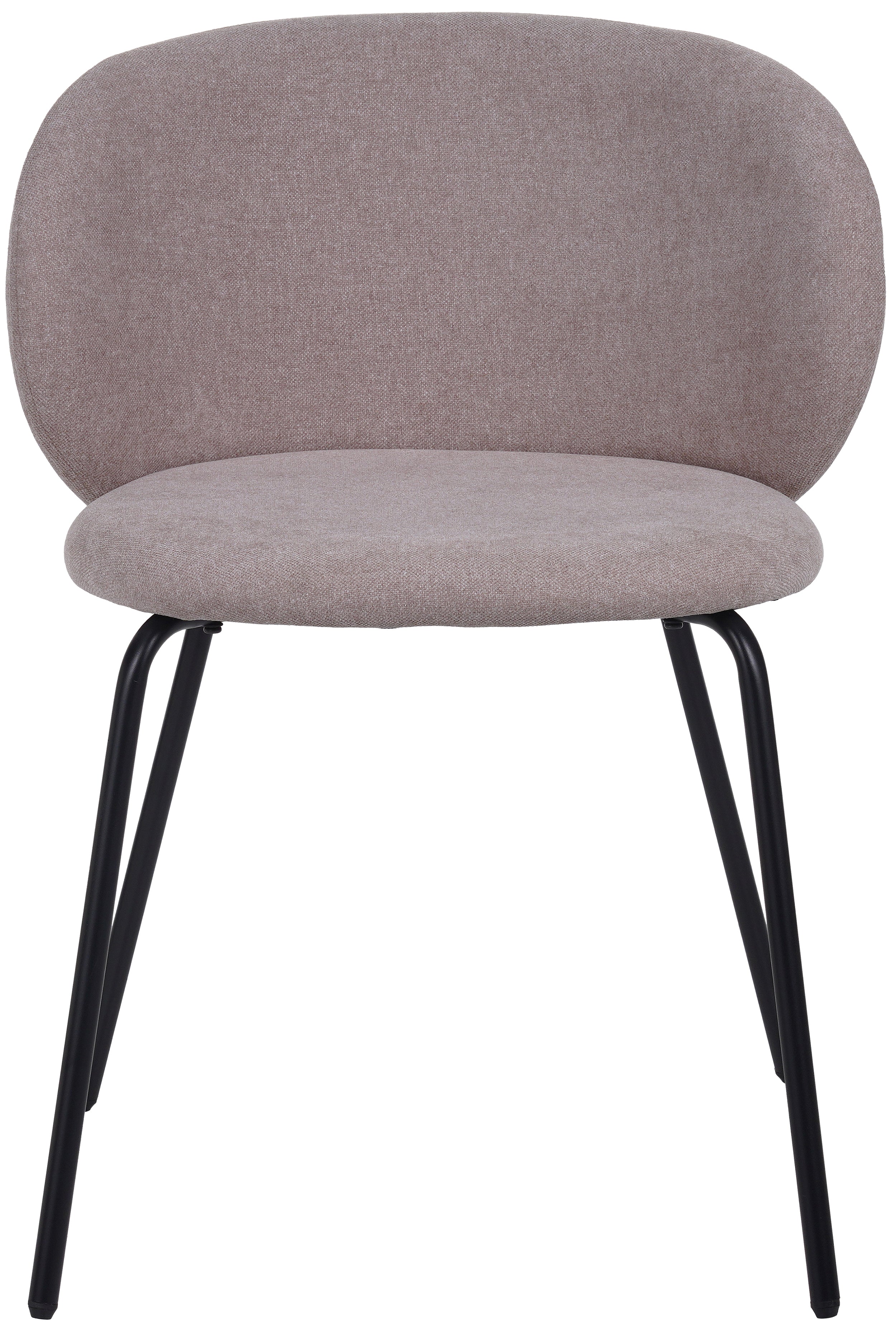 Krzesło do jadalni tapicerowane Berlents beżowa plecionka na czarnych nogach