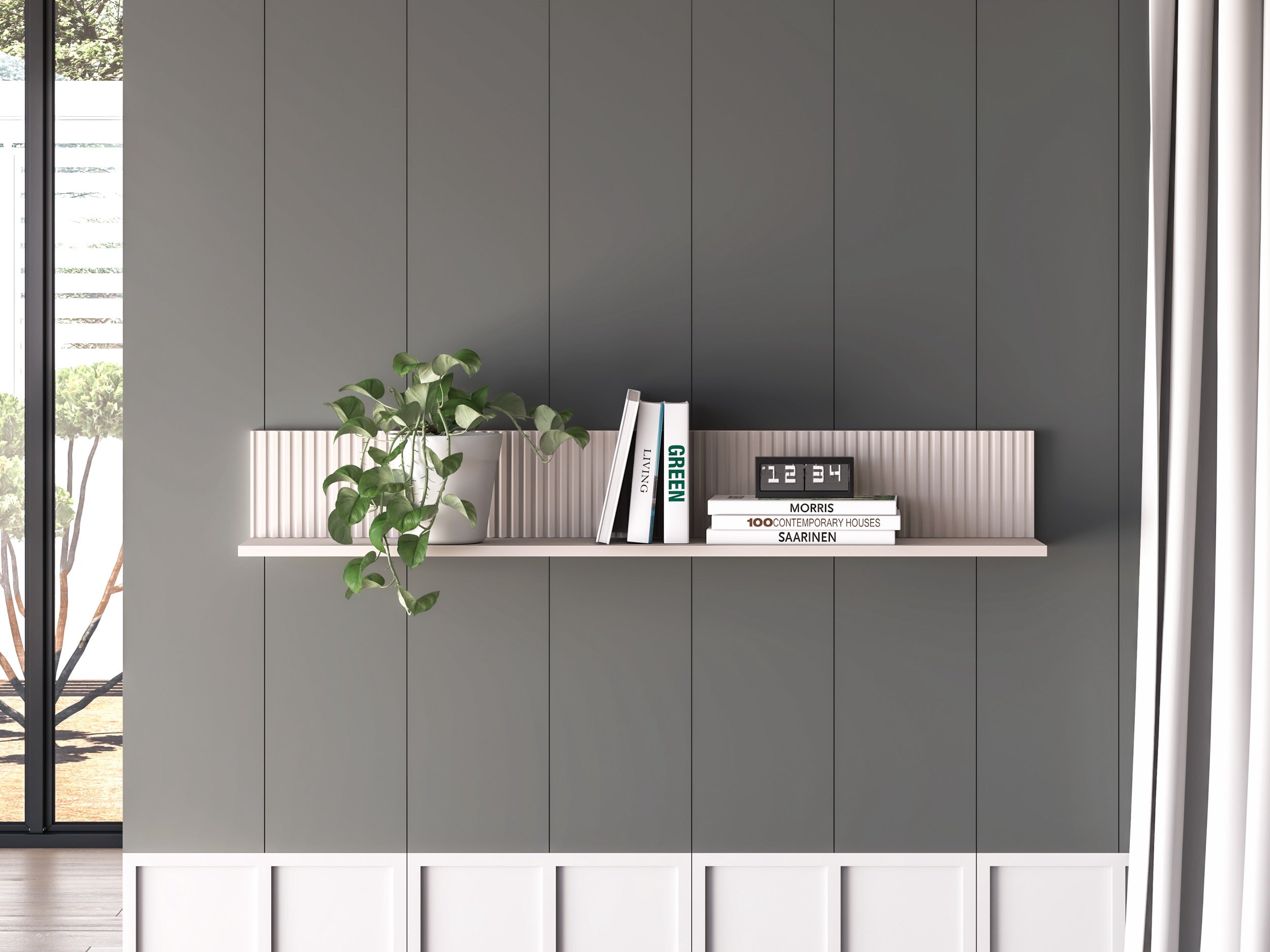 Półka wisząca Dunea 120 cm kaszmir