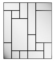 Zestaw paneli lustrzanych Cassiopeia 245x210 cm czarna rama