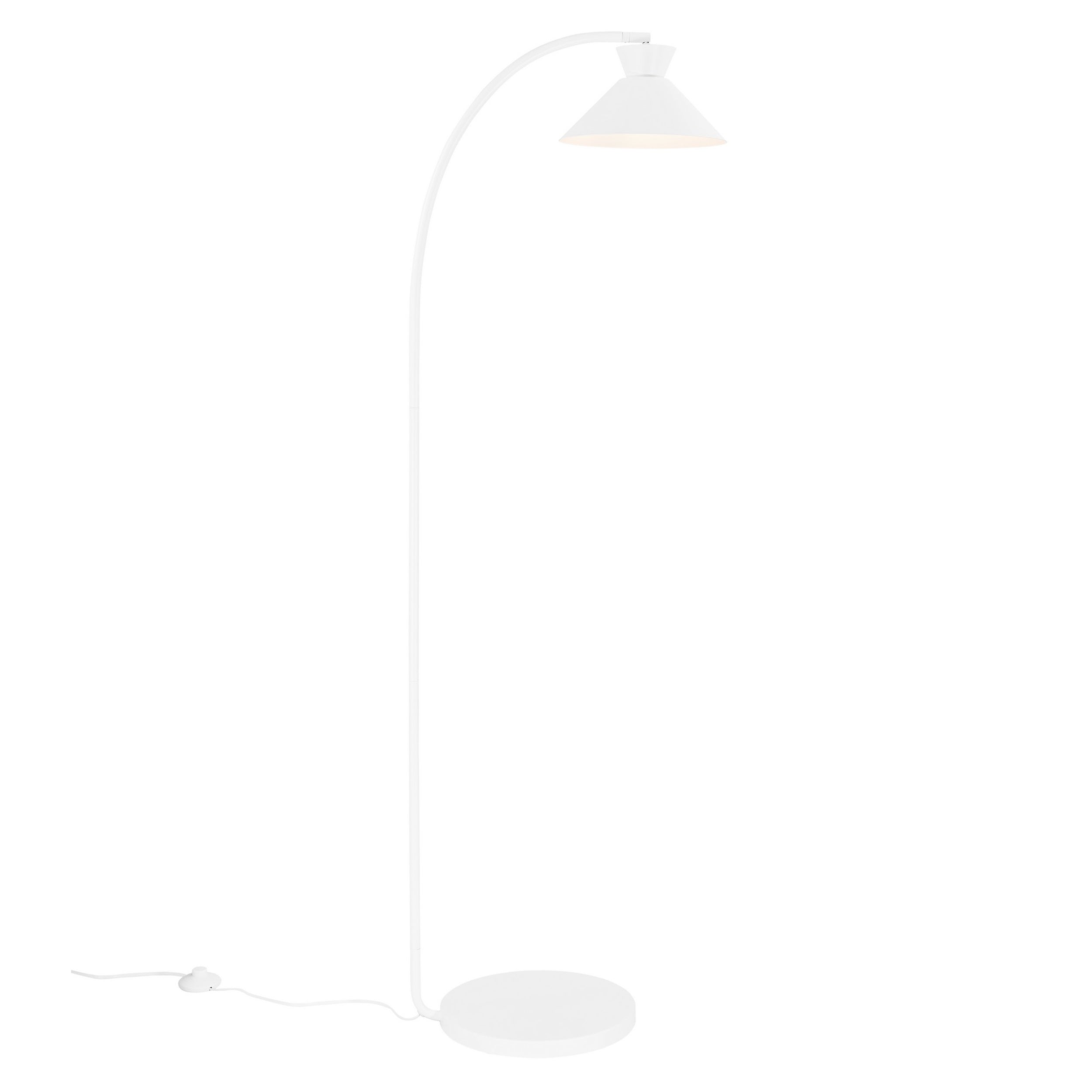 Lampa podłogowa Dial biała