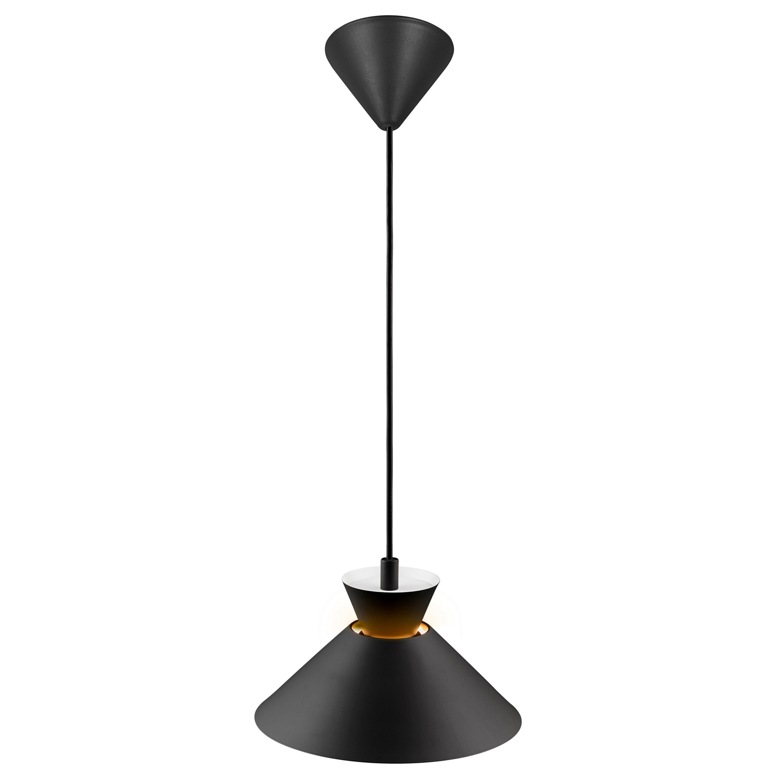 Lampa wisząca Dial 25 cm czarna
