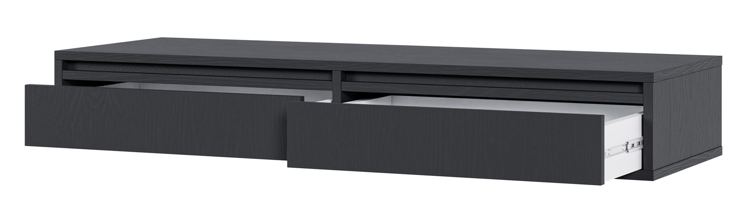 Toaletka Evo z szufladami wisząca 110 cm Czarna