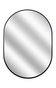 Lustro wiszące w aluminiowej ramie Eclipse 70x50 cm czarne