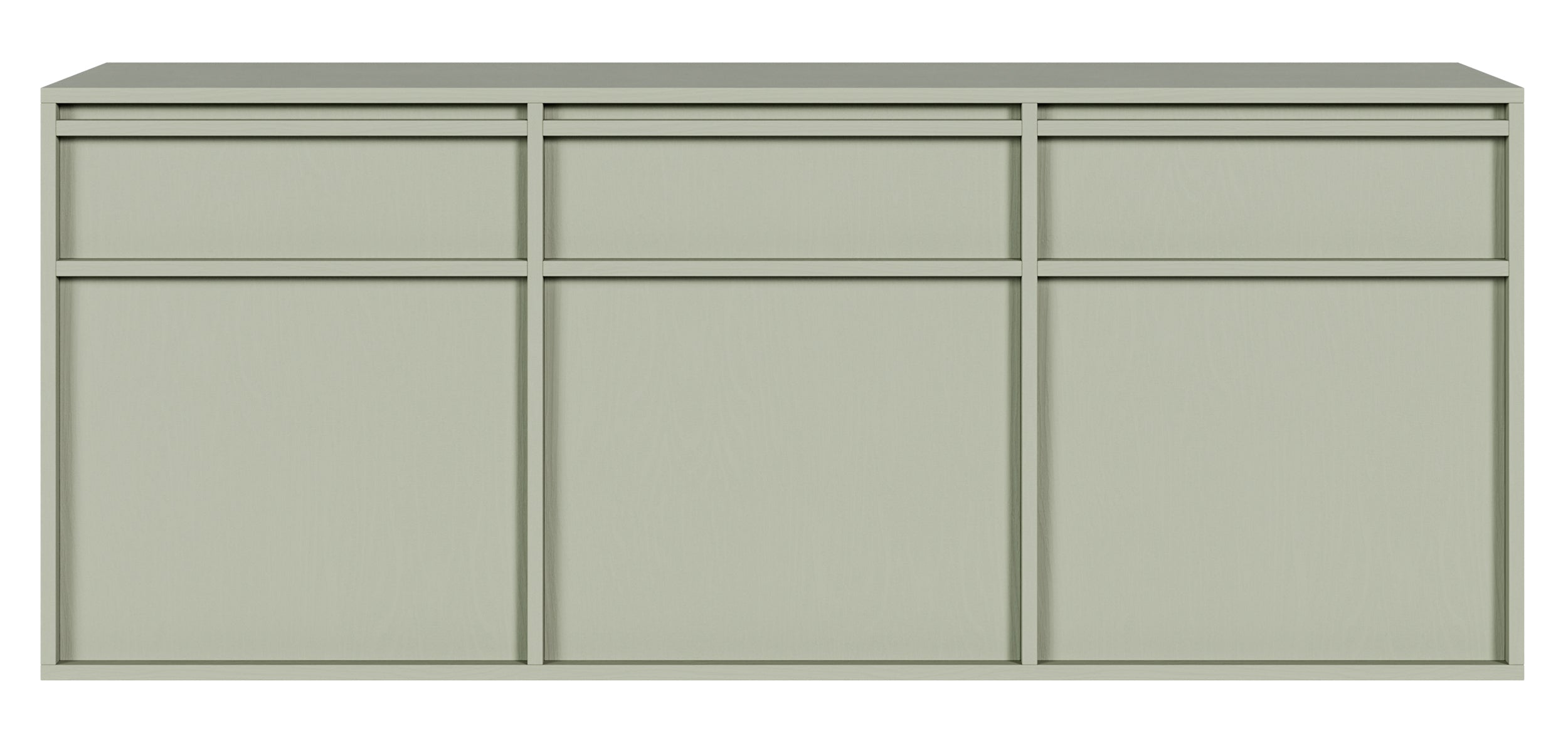 Komoda trzydrzwiowa Evo z szufladami wisząca 154 cm Szałwiowy