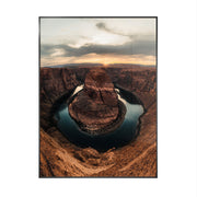 Obraz XL na szkle w ramie Horseshoe Canyon 120x80 cm