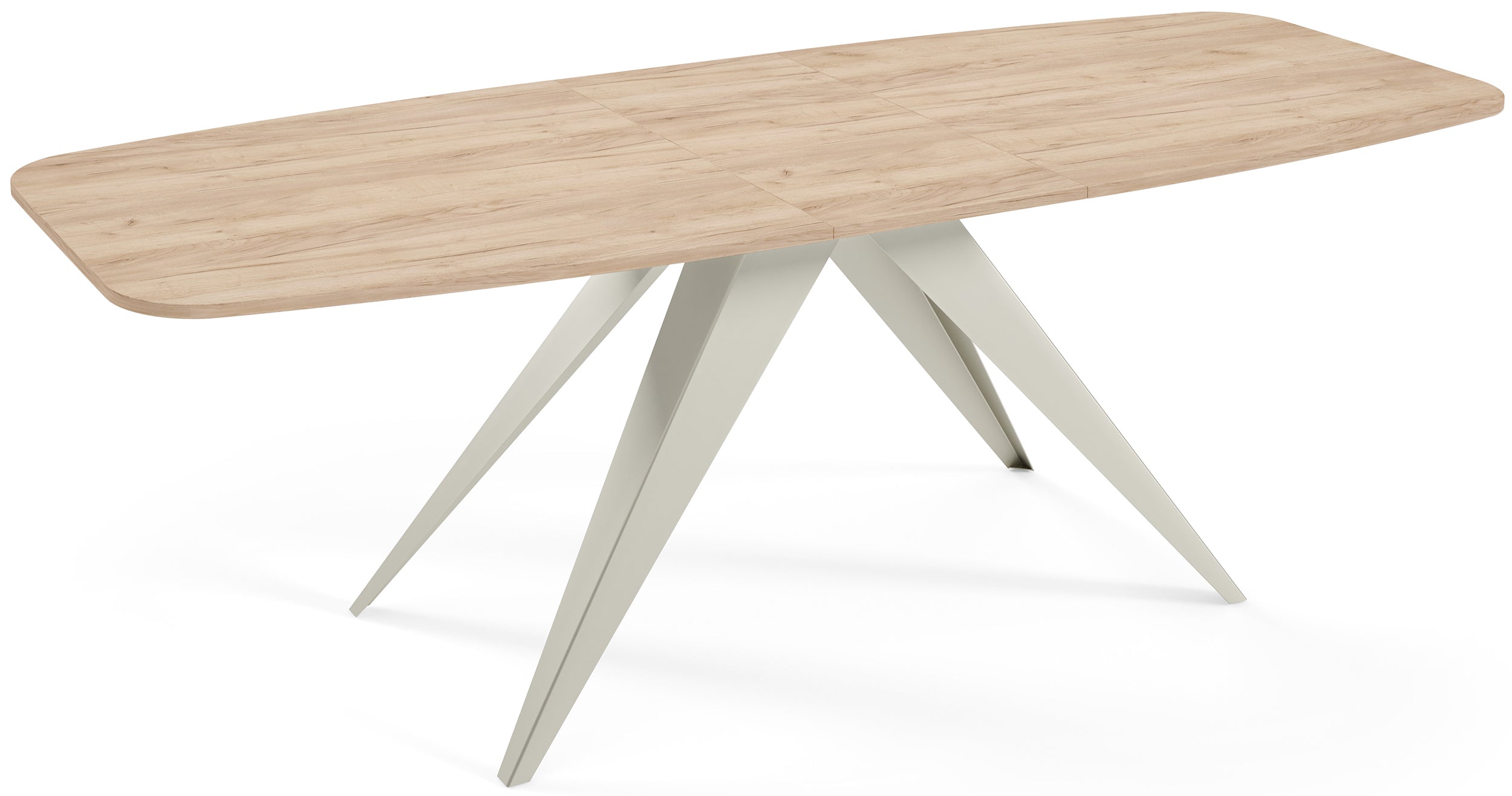 Stół rozkładany do jadalni Ferrory 180-218x90 cm Dąb Craft z nogami kaszmir