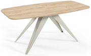 Stół rozkładany do jadalni Ferrory 180-218x90 cm Dąb Craft z nogami kaszmir