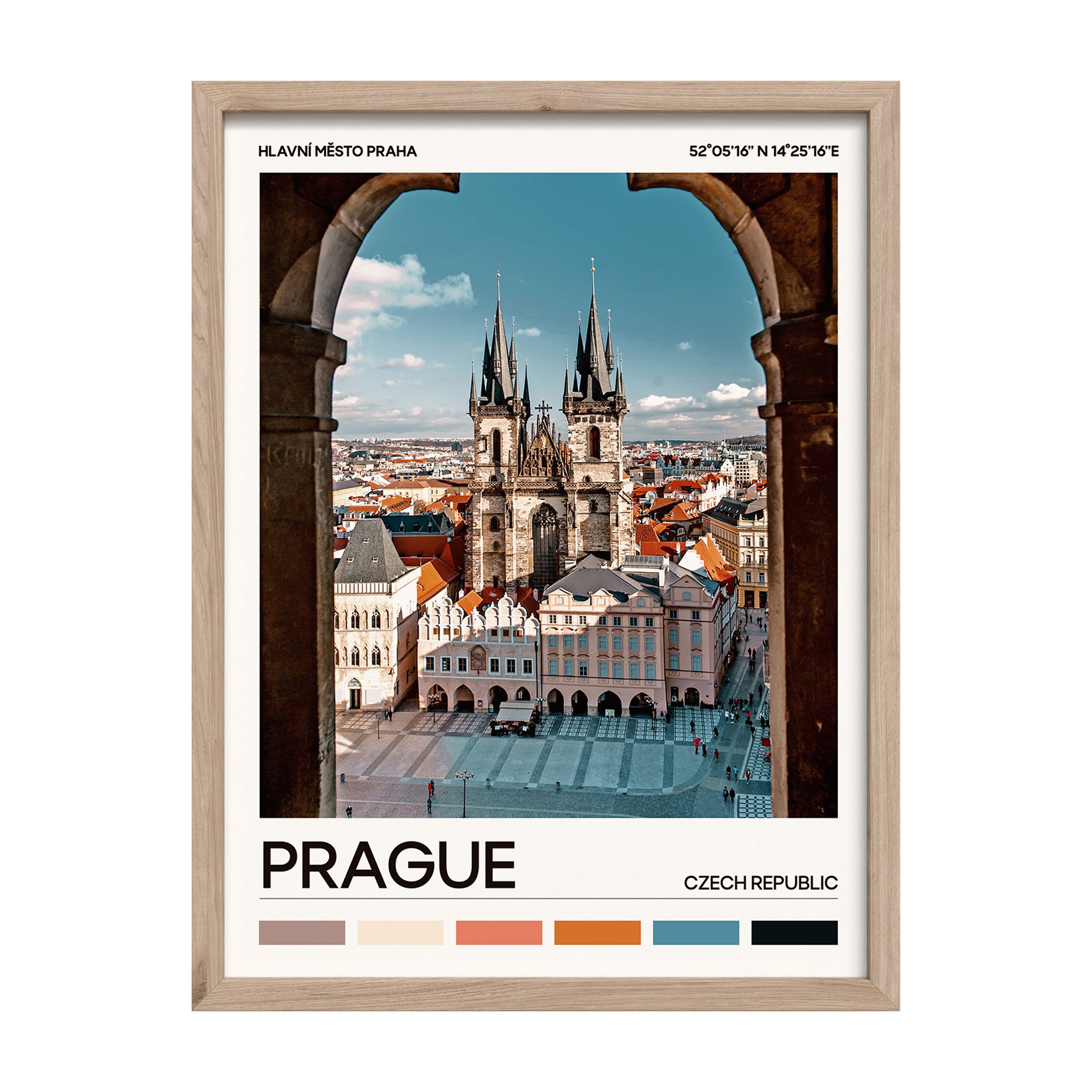 Obraz w ramie Prague 40x30 cm