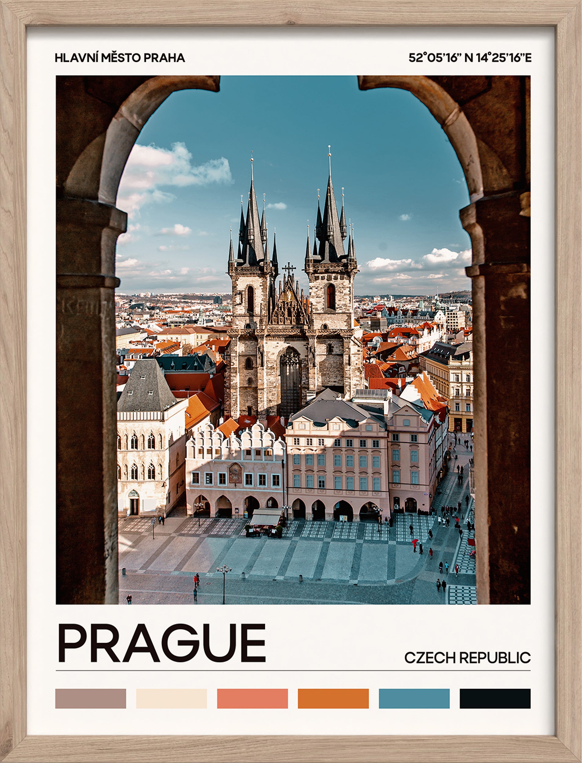 Obraz w ramie Prague 40x30 cm