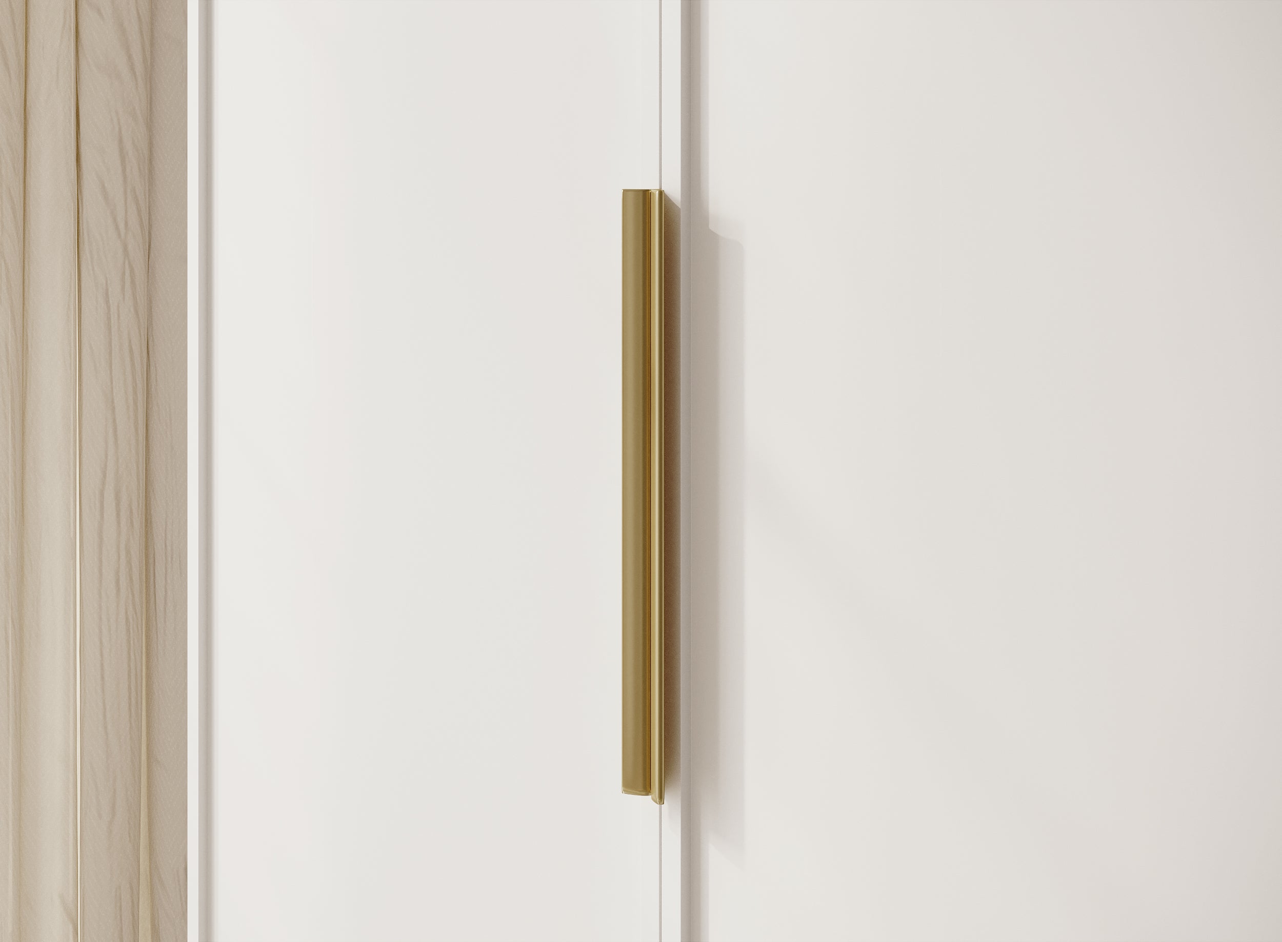 Szafa trzydrzwiowa Frame z drążkiem, półkami i kontenerkiem 150 cm Biała