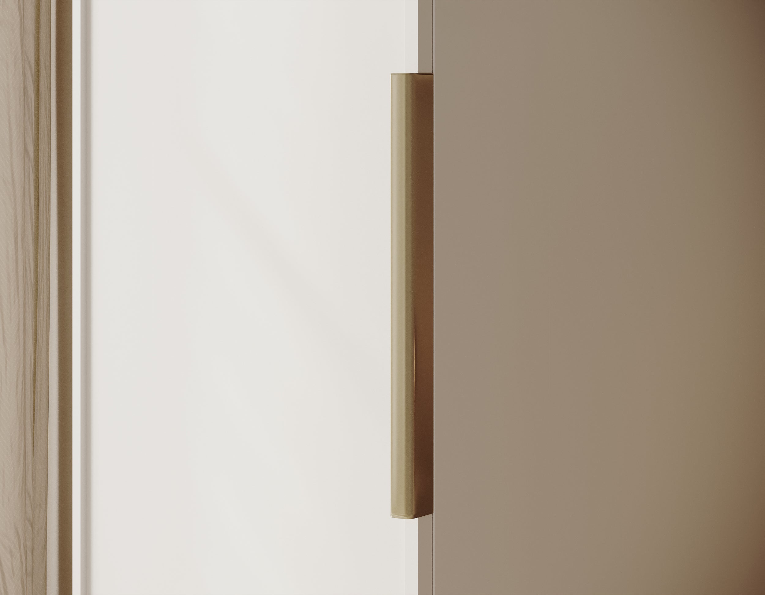 Szafa jednodrzwiowa Frame z półkami 50 cm Biała