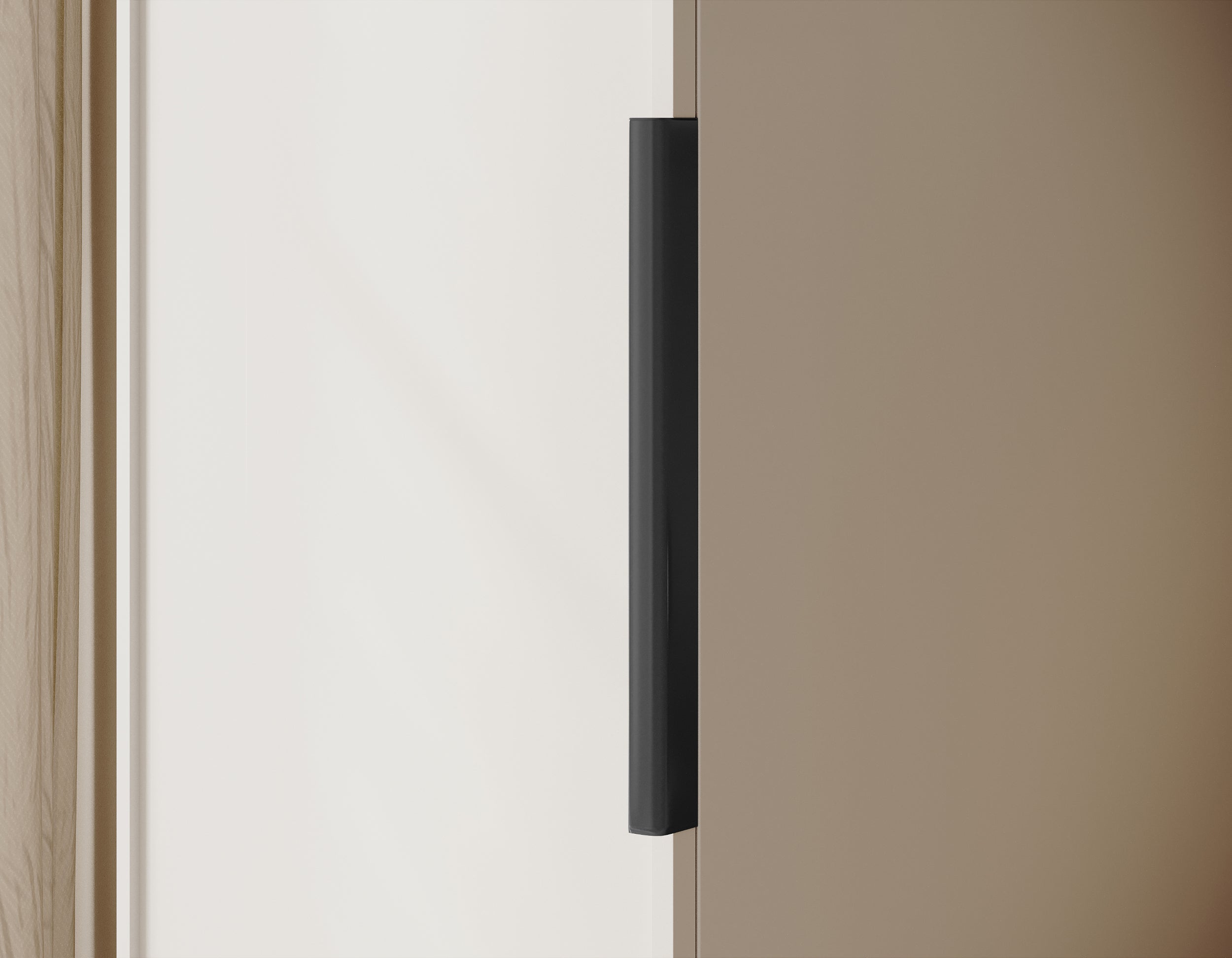 Szafa jednodrzwiowa Frame z drążkiem 50 cm Biała