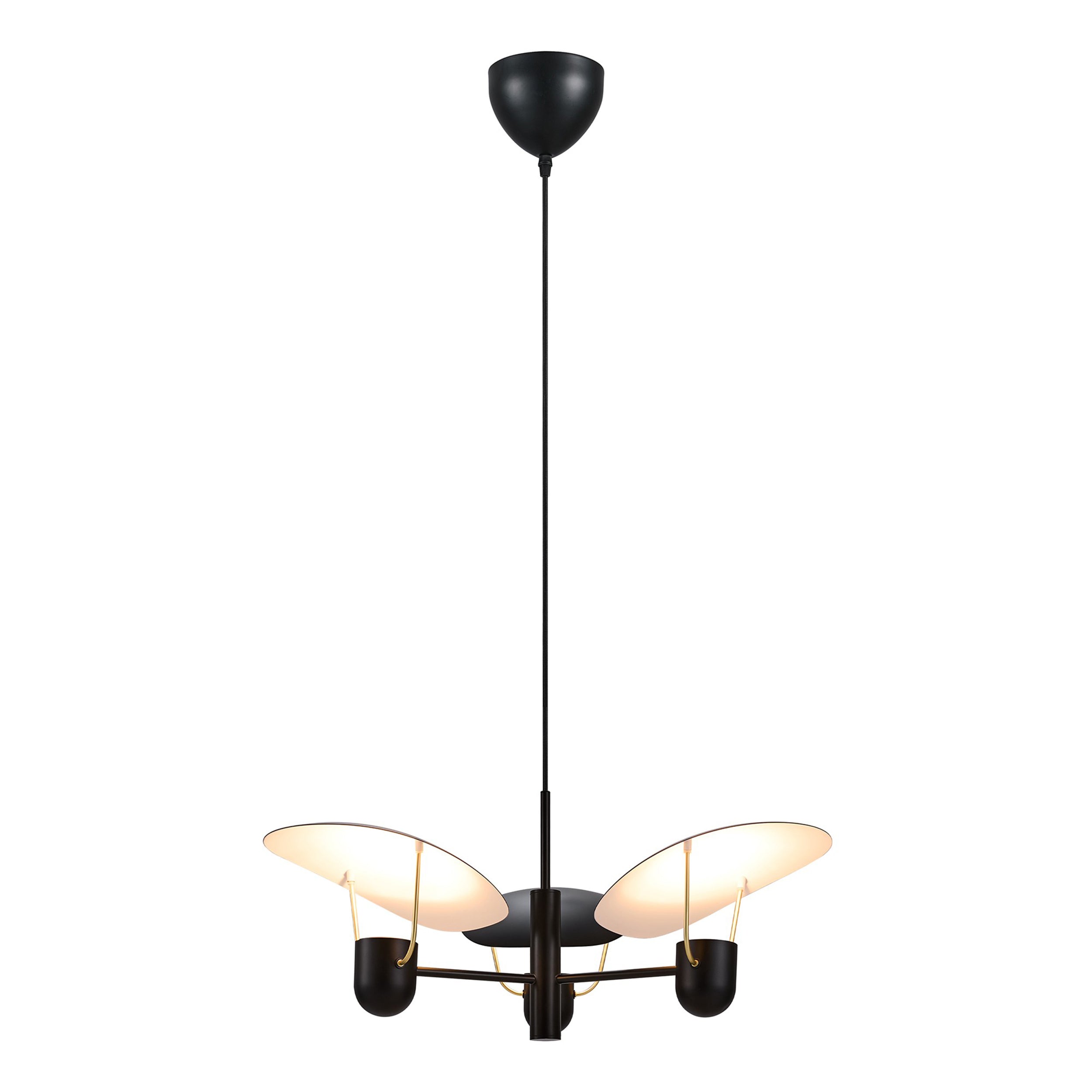 Lampa wisząca Fabiola x2 czarna