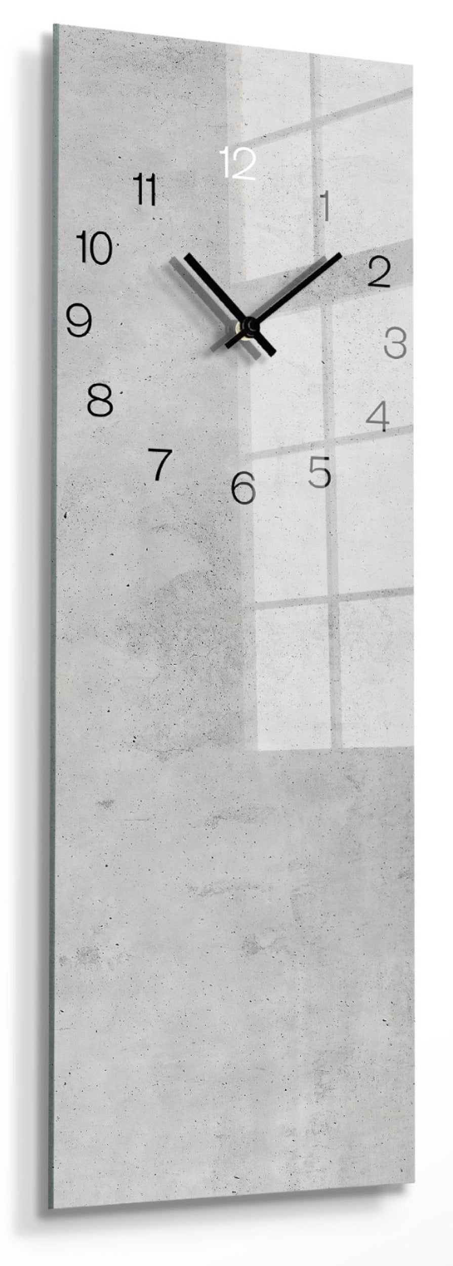 Zegar ścienny Concrete 60x20 cm szary