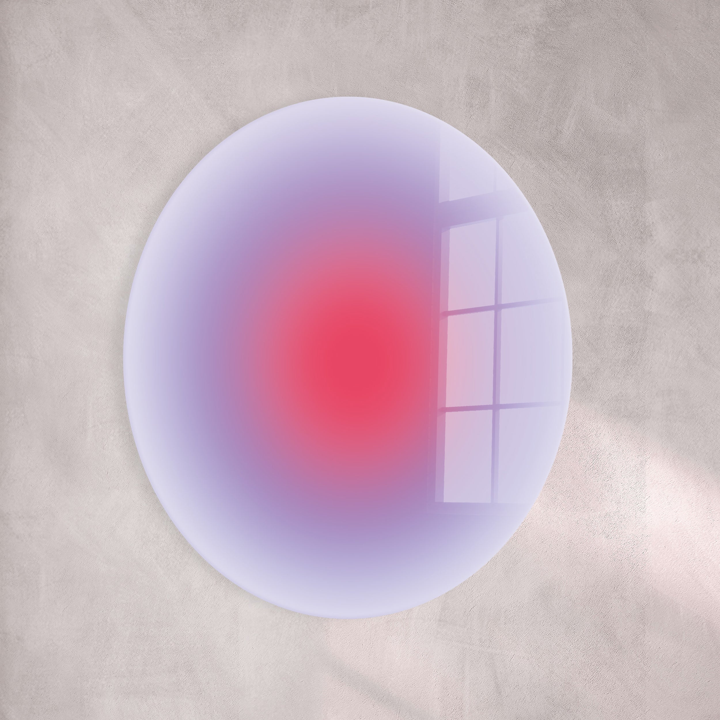 Obraz na szkle Halo ⌀ 70 cm