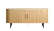 Komoda Gativel lamele 180 cm dąb naturalny
