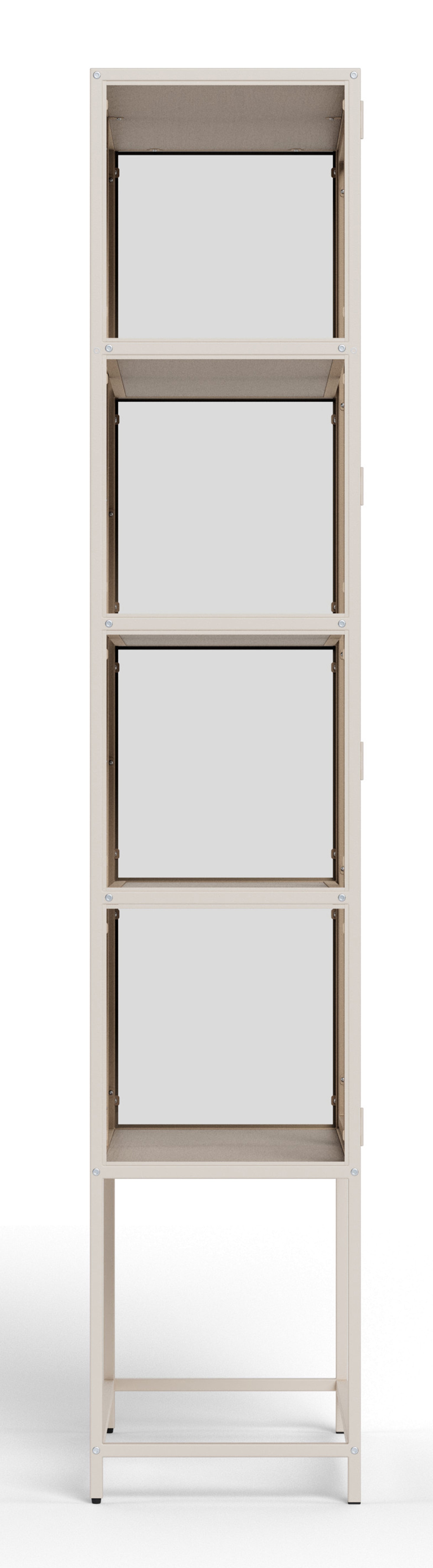 Witryna dwudrzwiowa Seaford 77 cm beżowa