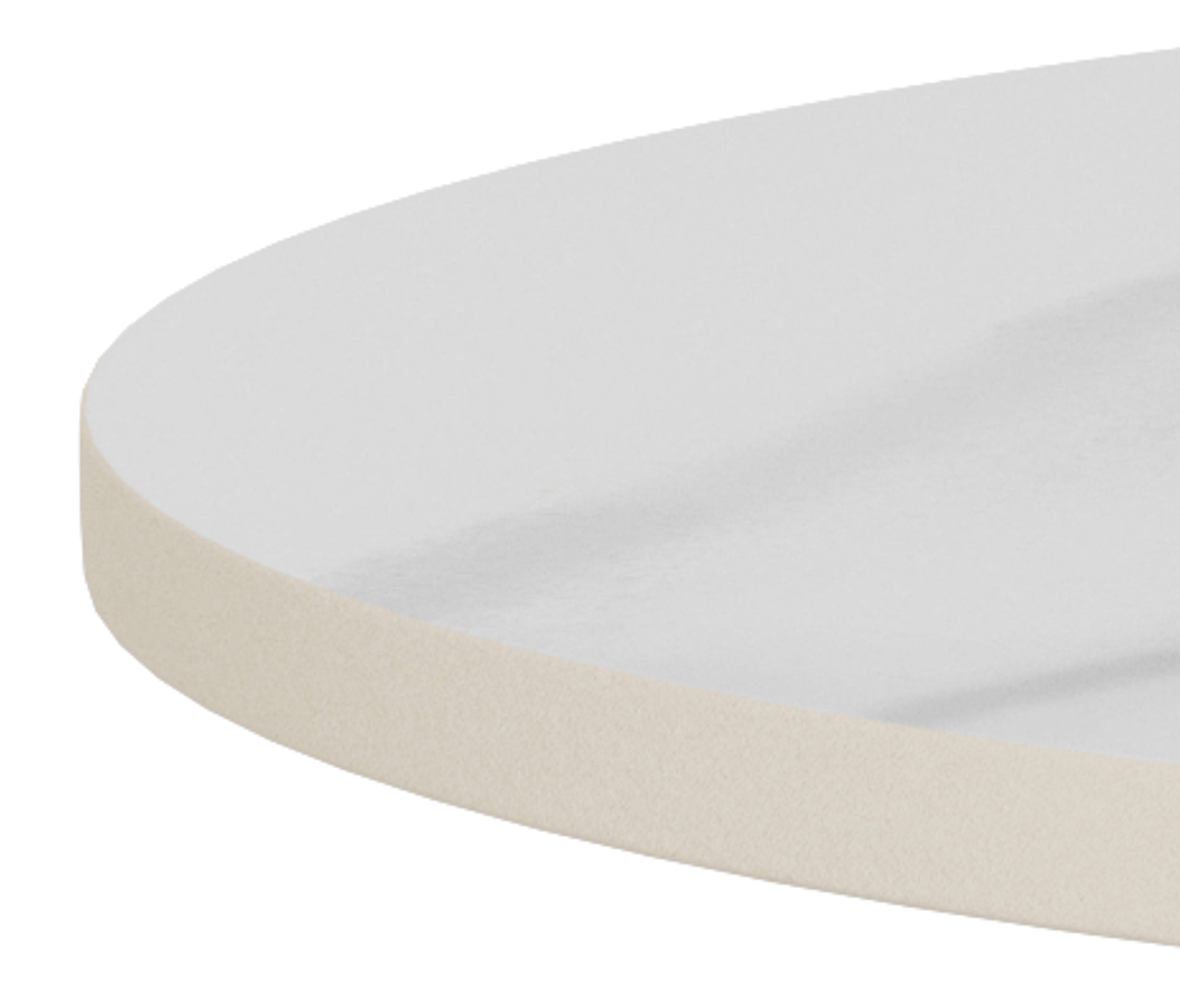 Stolik kawowy Santorini średnica 45 cm jasnoszary ceramiczny blat z metalową podstawą