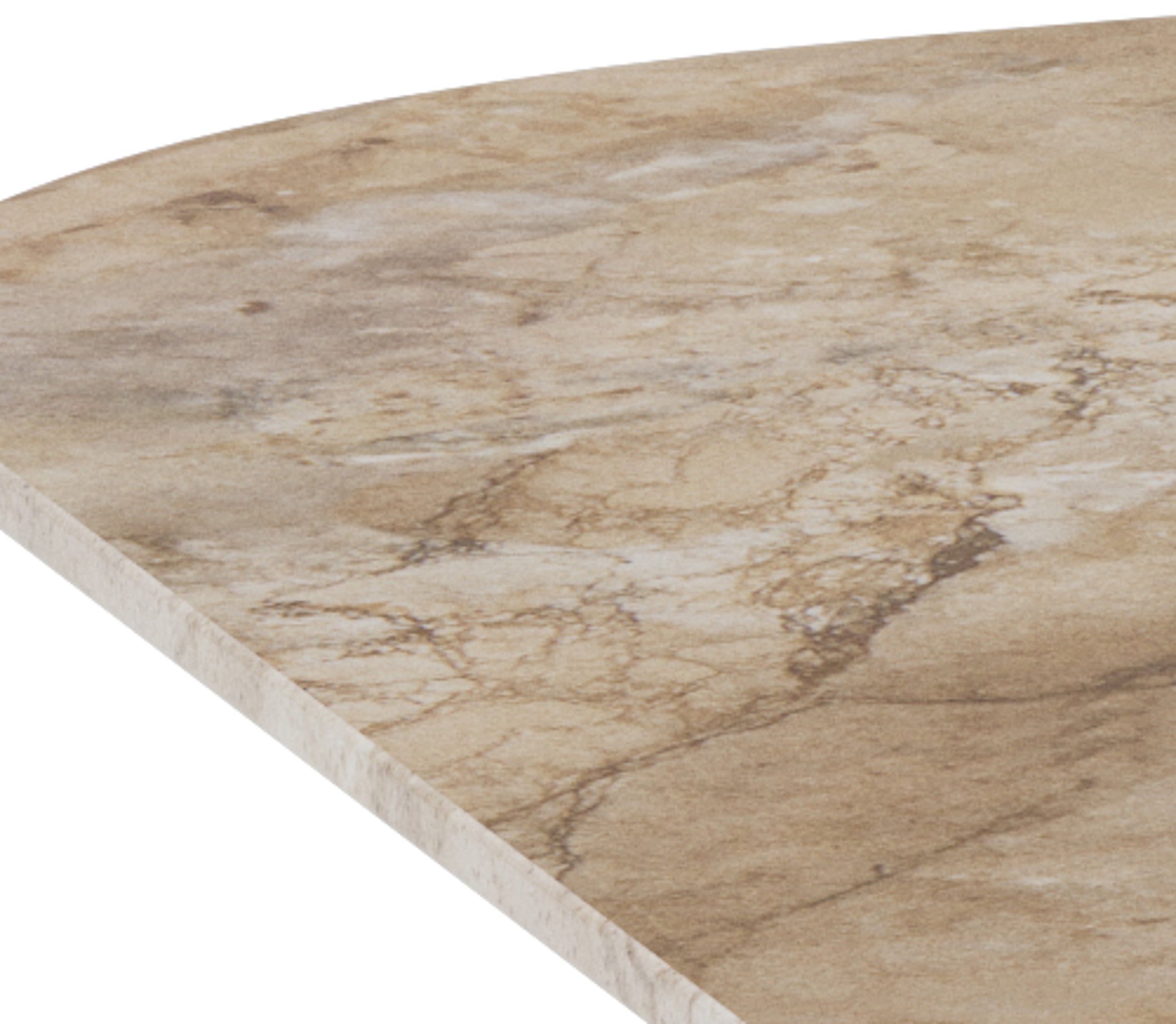 Stół do jadalni Roshly 90x90 cm beżowy ceramiczny blat