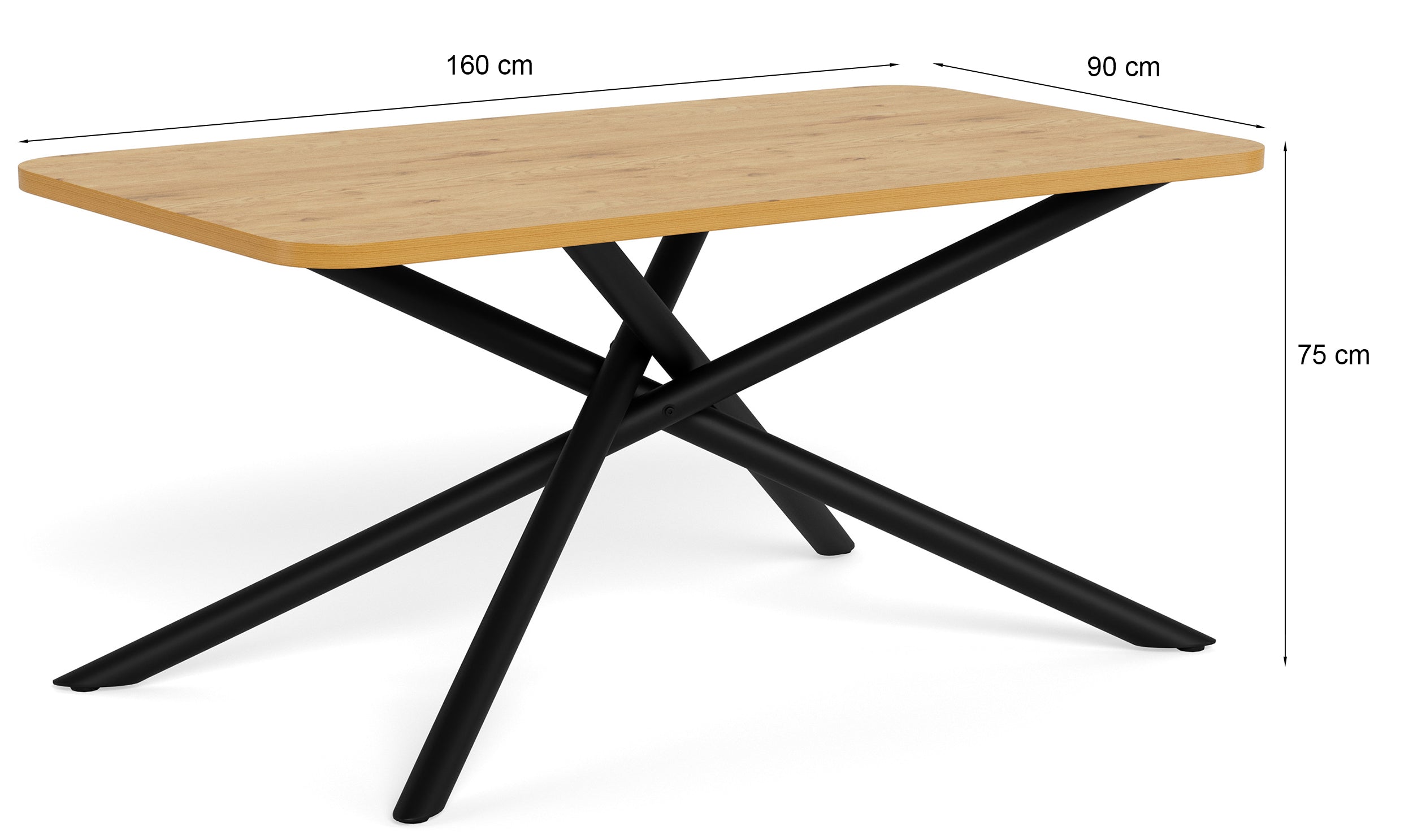 Stół do jadalni Estium 160x90 cm dąb dziki