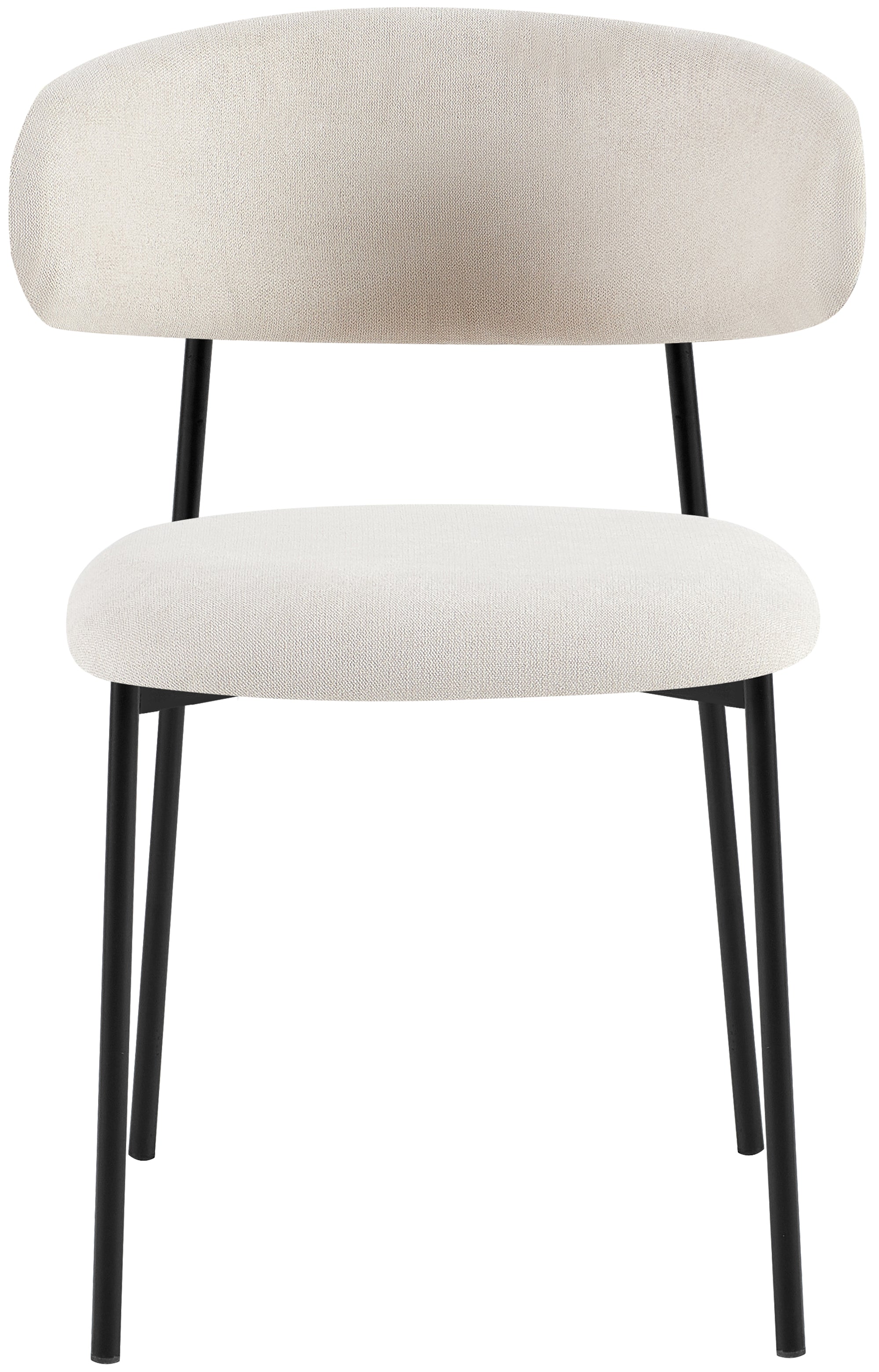 Krzesło tapicerowane Lunaro w tkaninie hydrofobowej jasnobeżowy szenil