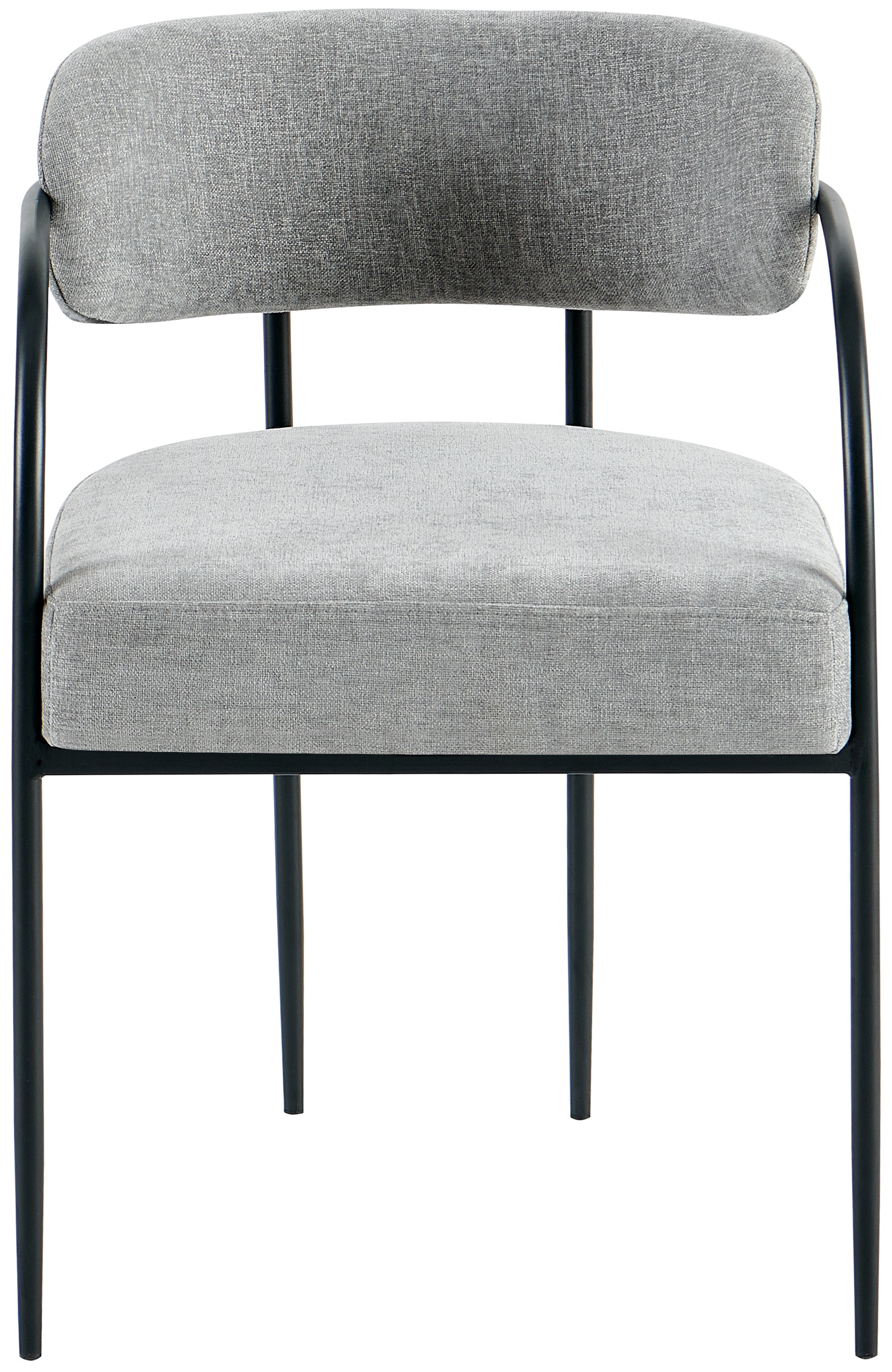 Krzesło tapicerowane Molvia szary szenil