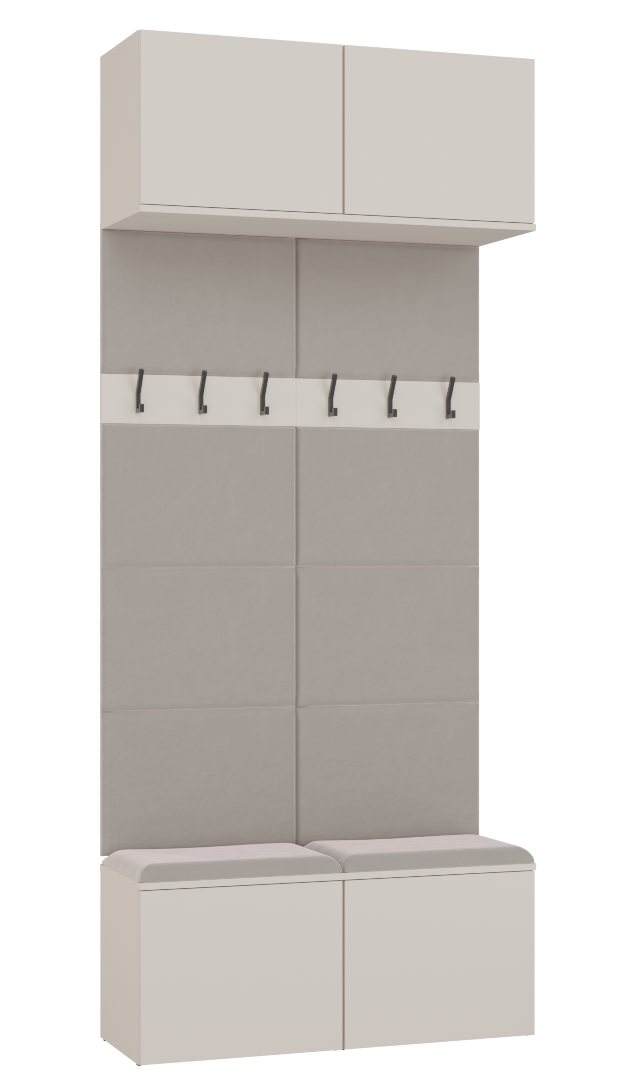 Garderoba Haga z wieszakami i półkami 100 cm kaszmir